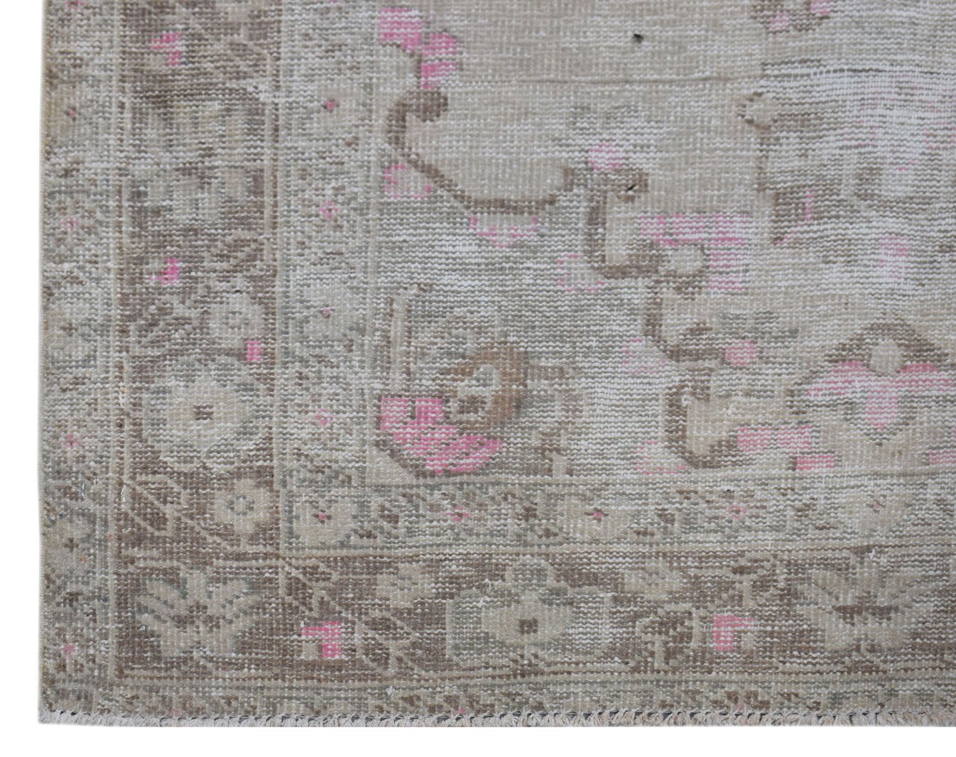 Handmade Vintage Persian Hallway Runner | 224 x 114 cm | 7'4" x 3'9" - Najaf Rugs & Textile