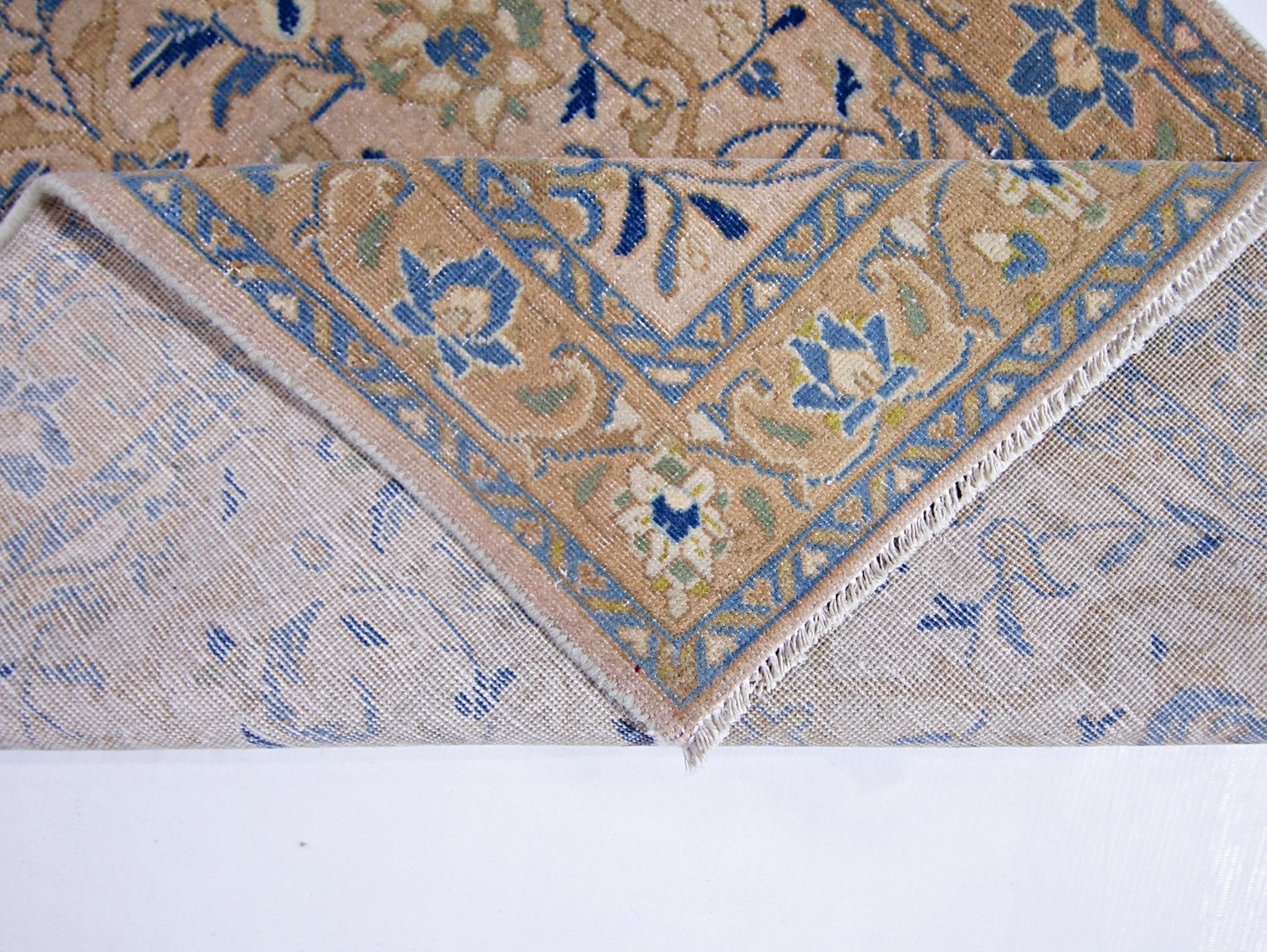 Handmade Vintage Persian Hallway Runner | 259 x 85 cm | 8'6" x 2'9" - Najaf Rugs & Textile