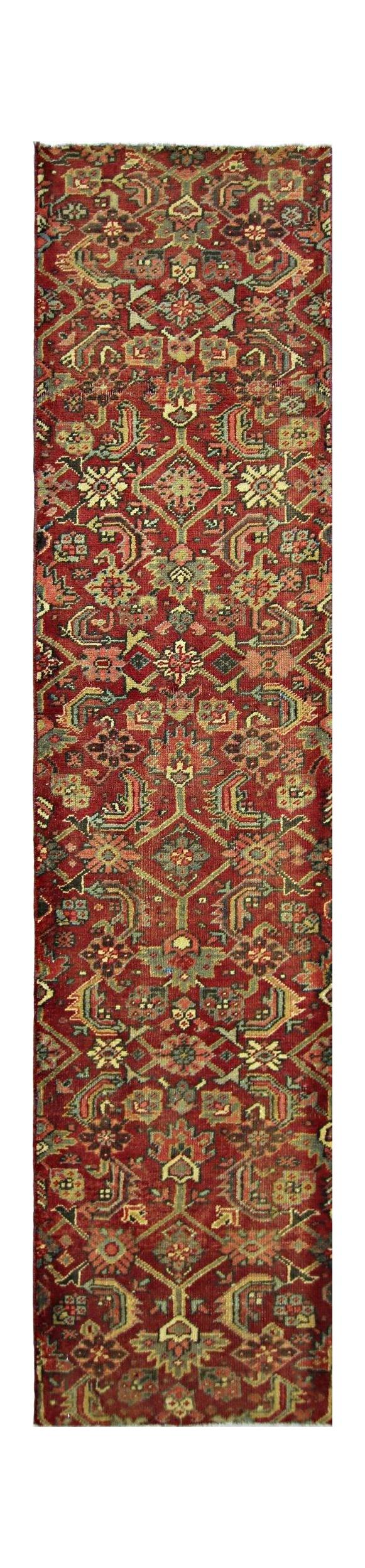 Handmade Vintage Persian Hallway Runner | 262 x 57 cm | 8'7" x 1'10" - Najaf Rugs & Textile