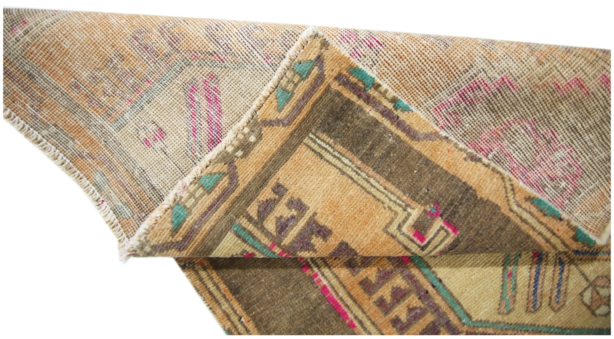 Handmade Vintage Persian Hallway Runner | 268 x 79 cm | 8'9" x 2'7" - Najaf Rugs & Textile