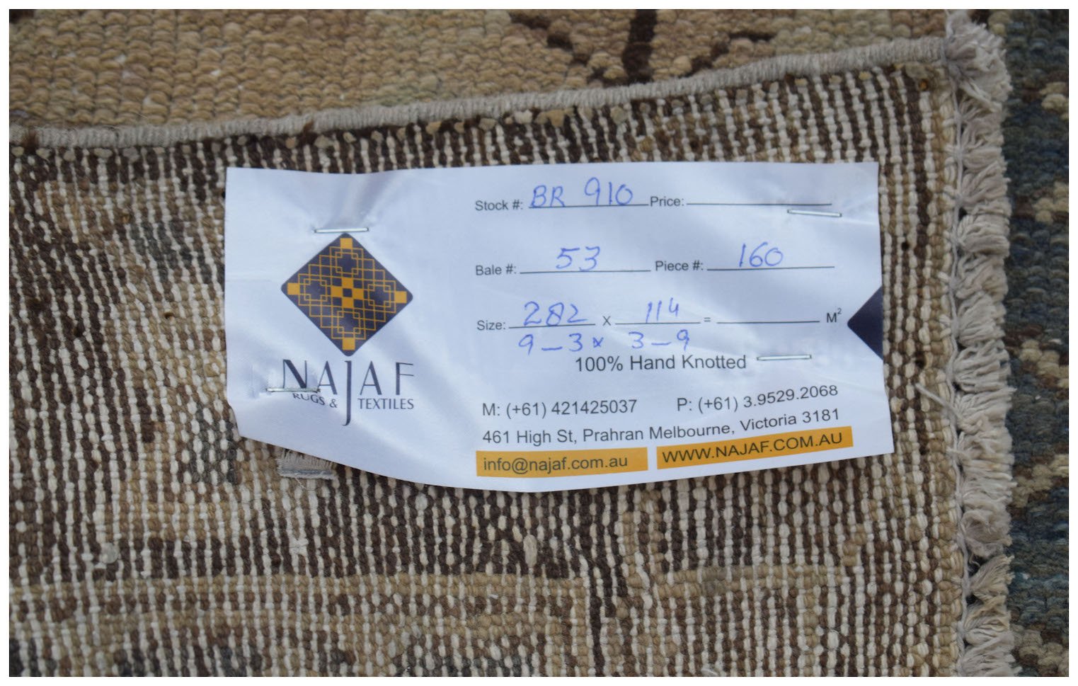 Handmade Vintage Persian Hallway Runner | 282 x 114 cm | 9'3" x 3'9" - Najaf Rugs & Textile