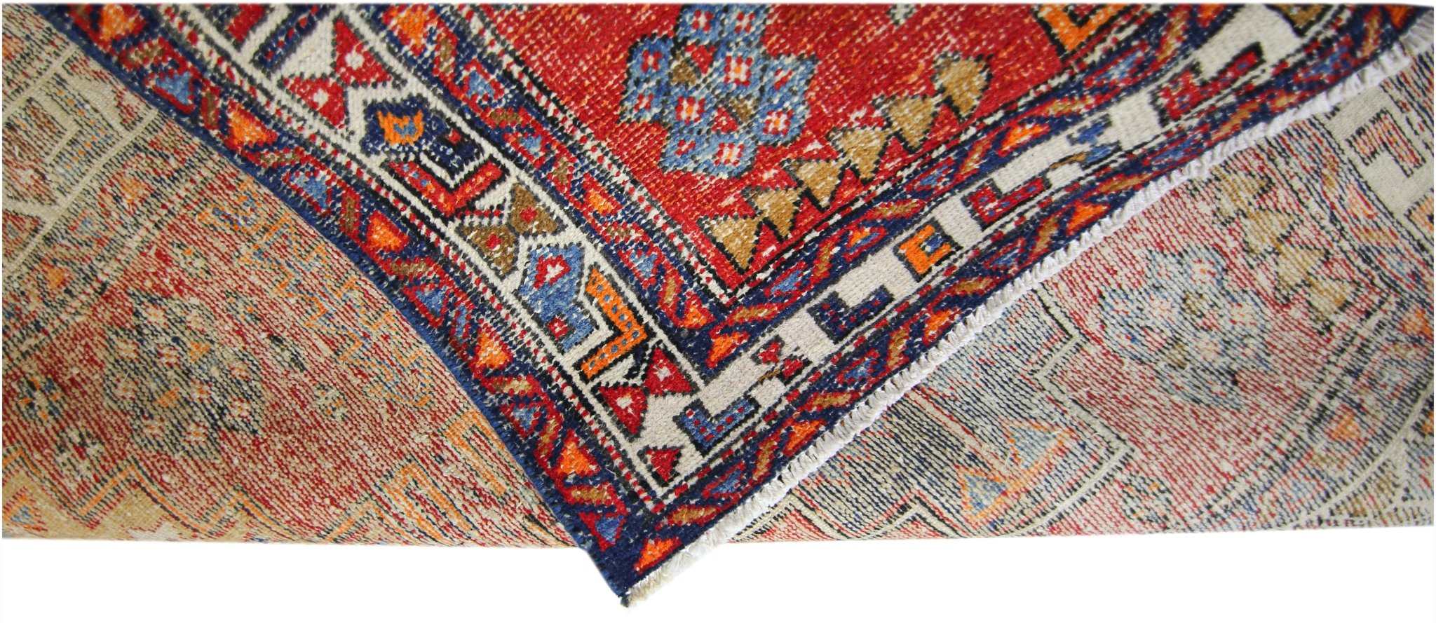 Handmade Vintage Persian Hallway Runner | 286 x 95 cm | 9'5" x 3'1" - Najaf Rugs & Textile