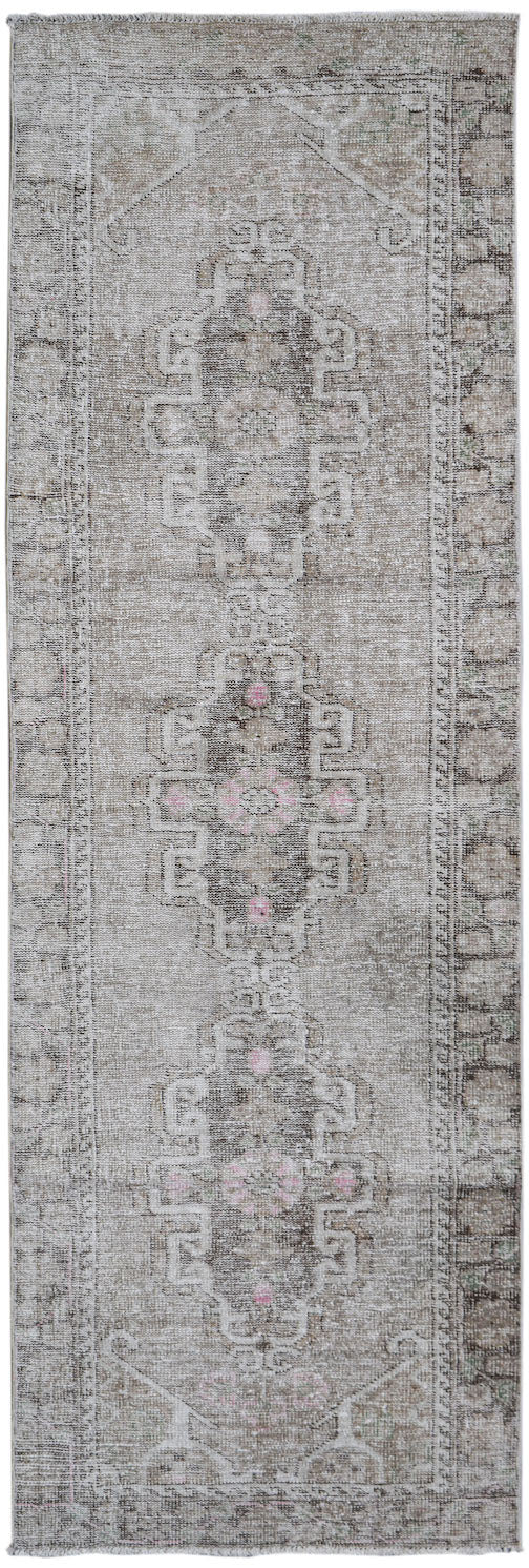 Handmade Vintage Persian Hallway Runner | 288 x 92 cm | 9'6" x 3' - Najaf Rugs & Textile