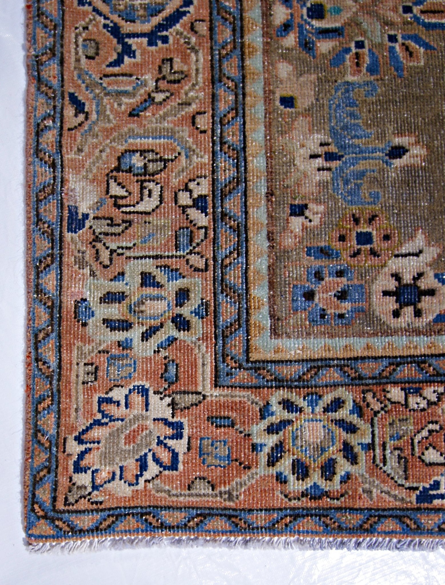 Handmade Vintage Persian Hallway Runner | 288 x 99 cm | 9'5" x 3'3" - Najaf Rugs & Textile