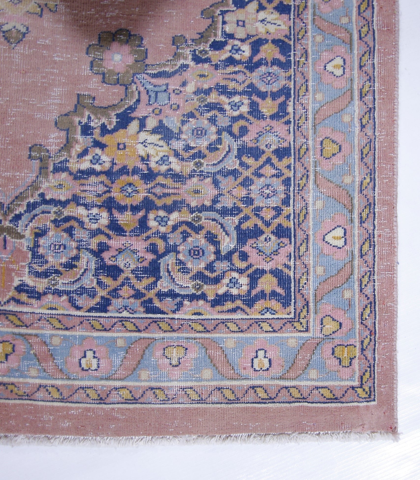 Handmade Vintage Persian Hallway Runner | 289 x 74 cm | 9'6" x 2'5" - Najaf Rugs & Textile