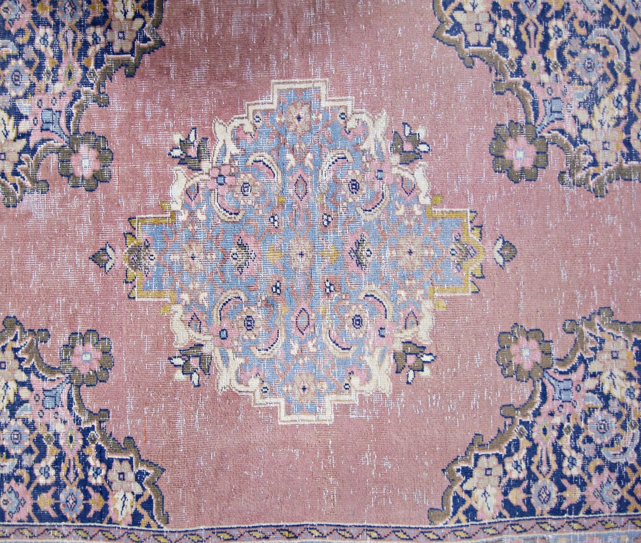Handmade Vintage Persian Hallway Runner | 289 x 74 cm | 9'6" x 2'5" - Najaf Rugs & Textile