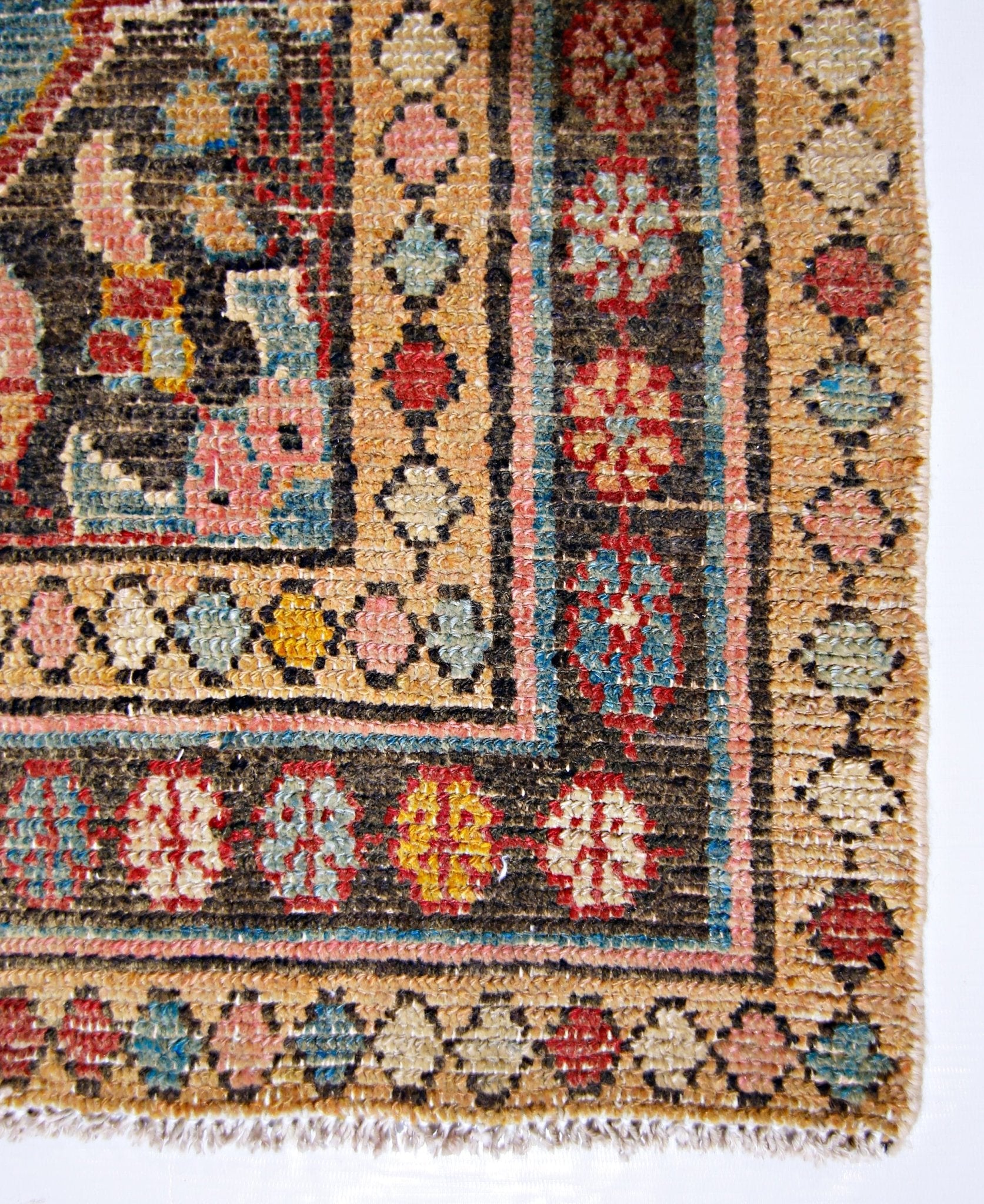 Handmade Vintage Persian Hallway Runner | 293 x 103 cm | 9'7" x 3'4" - Najaf Rugs & Textile