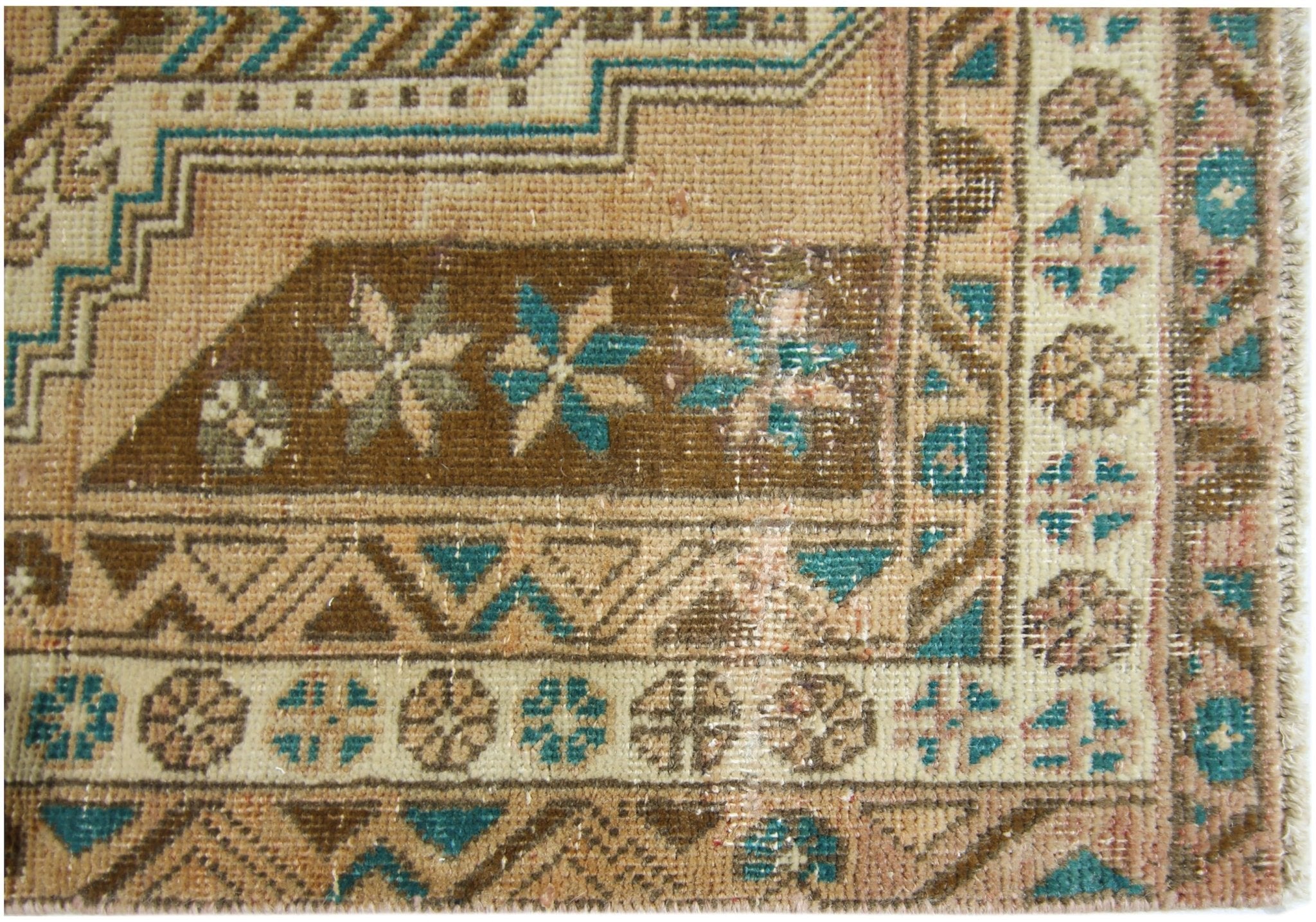 Handmade Vintage Persian Hallway Runner | 295 x 101 cm | 9'8" x 3'4" - Najaf Rugs & Textile