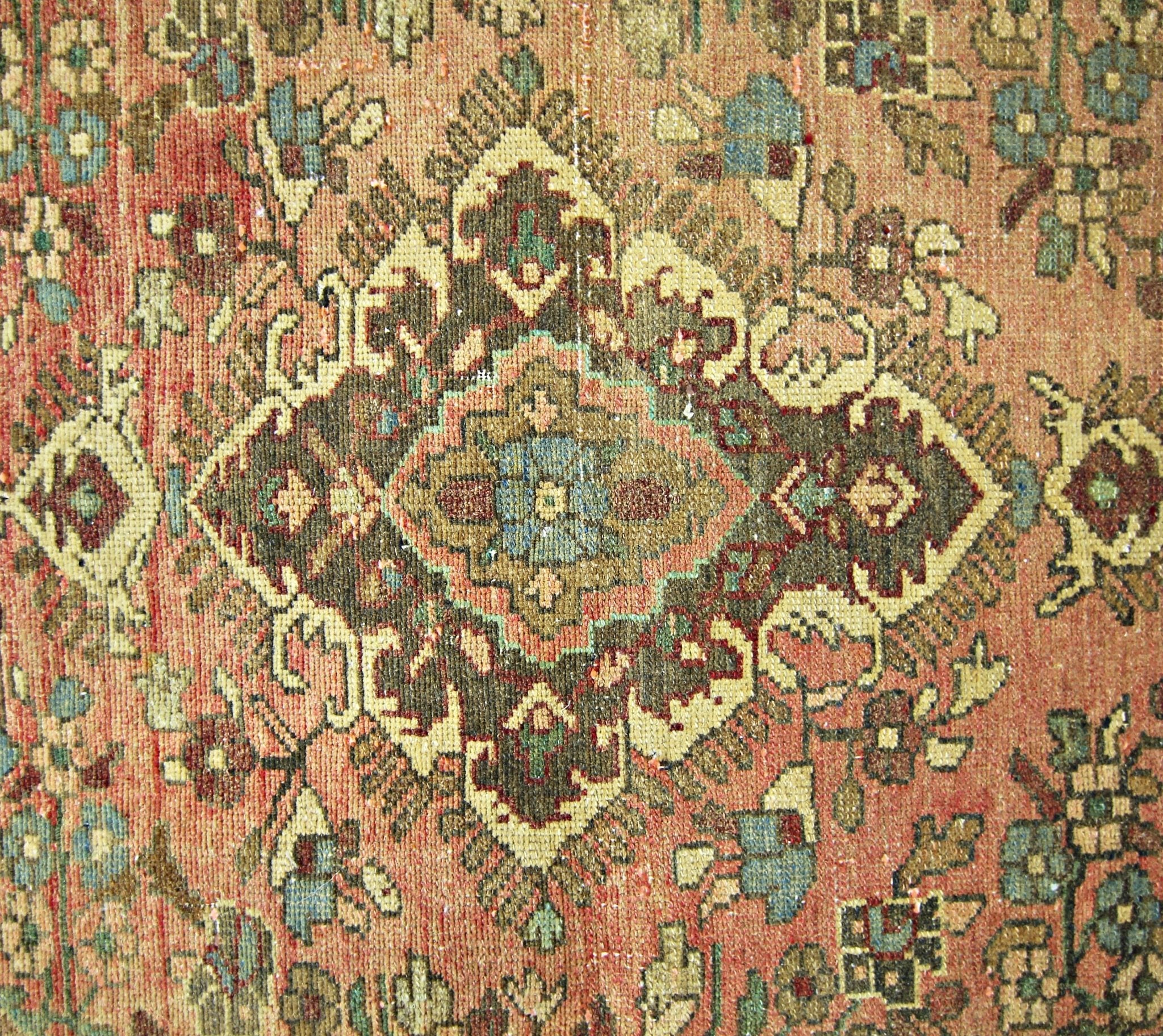 Handmade Vintage Persian Hallway Runner | 295 x 105 cm | 9'8" x 3'5" - Najaf Rugs & Textile