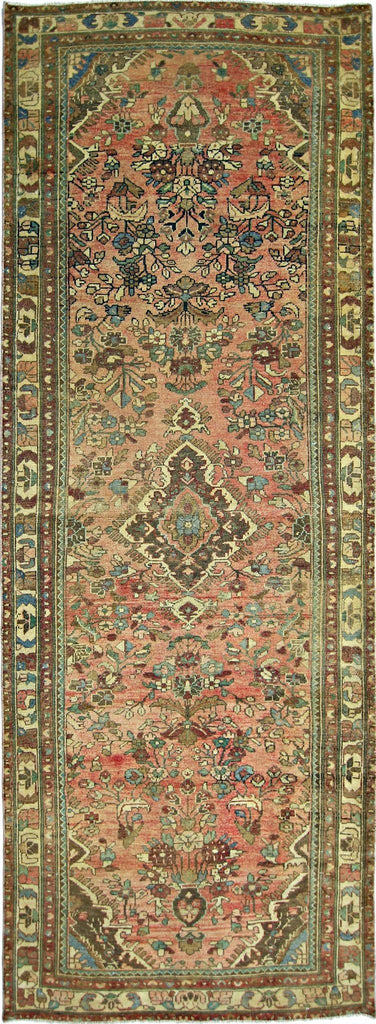 Handmade Vintage Persian Hallway Runner | 295 x 105 cm | 9'8" x 3'5" - Najaf Rugs & Textile