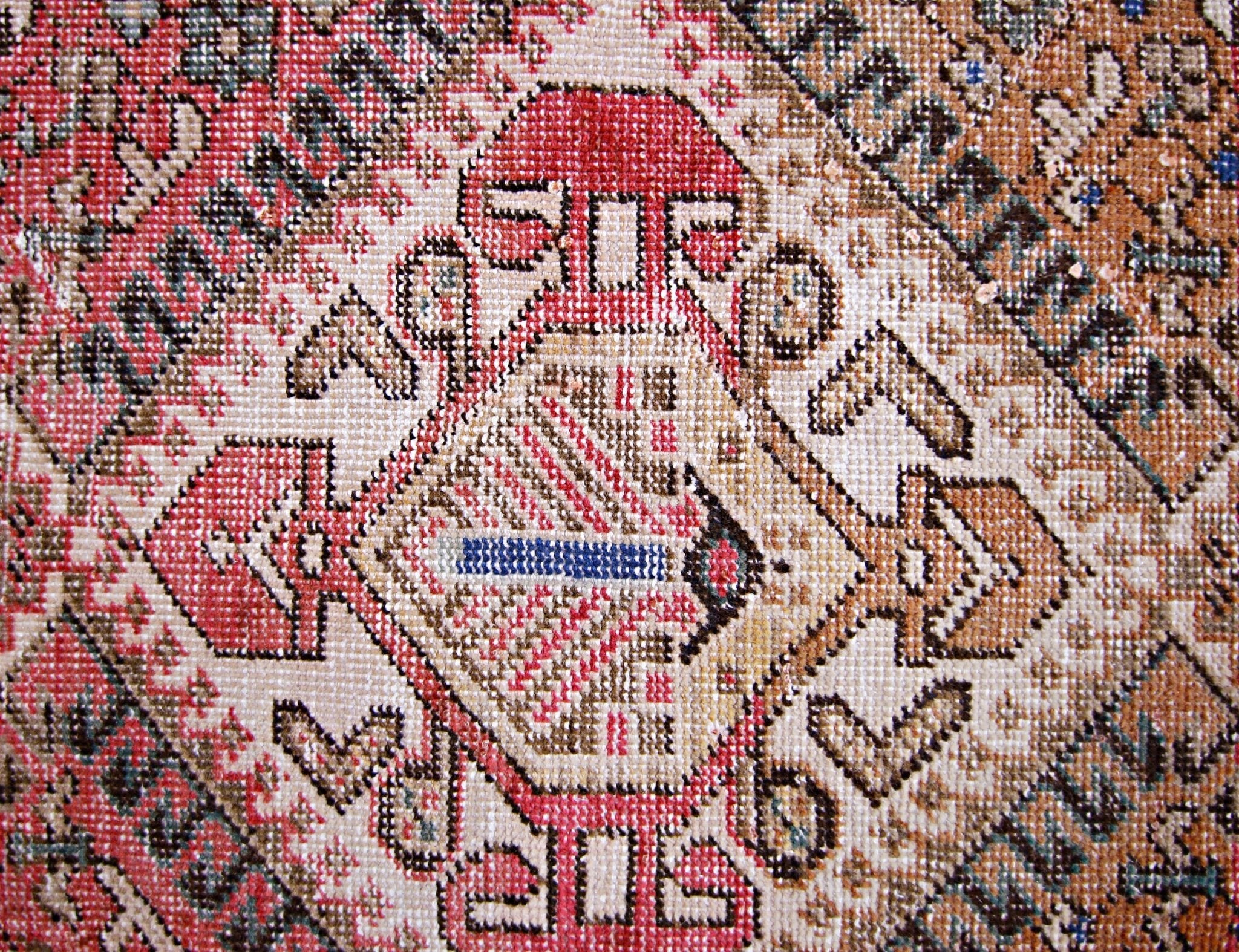 Handmade Vintage Persian Hallway Runner | 296 x 103 cm | 9'9" x 3'5" - Najaf Rugs & Textile