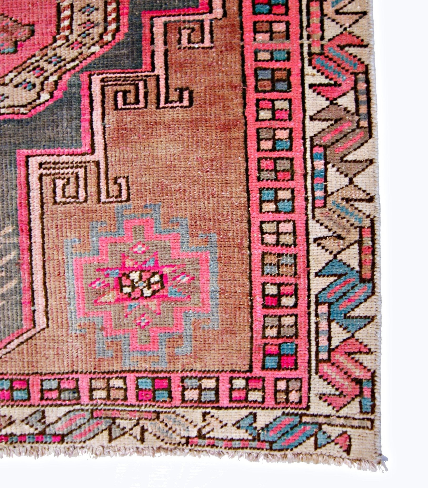 Handmade Vintage Persian Hallway Runner | 299 x 100 cm | 9'10" x 3'3" - Najaf Rugs & Textile