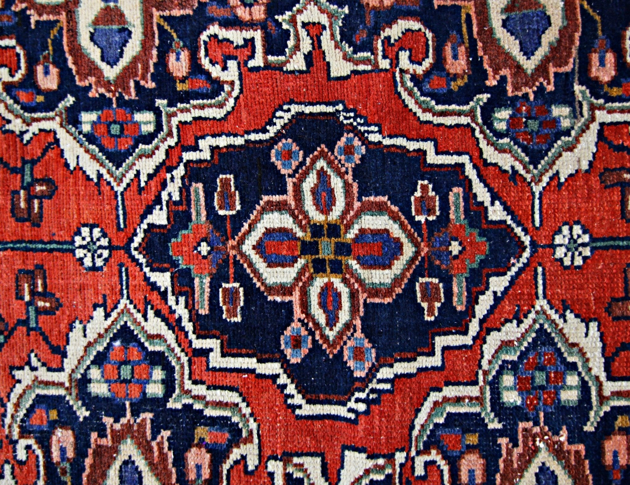 Handmade Vintage Persian Hallway Runner | 301 x 76 cm | 9'10"" x 2'6" - Najaf Rugs & Textile