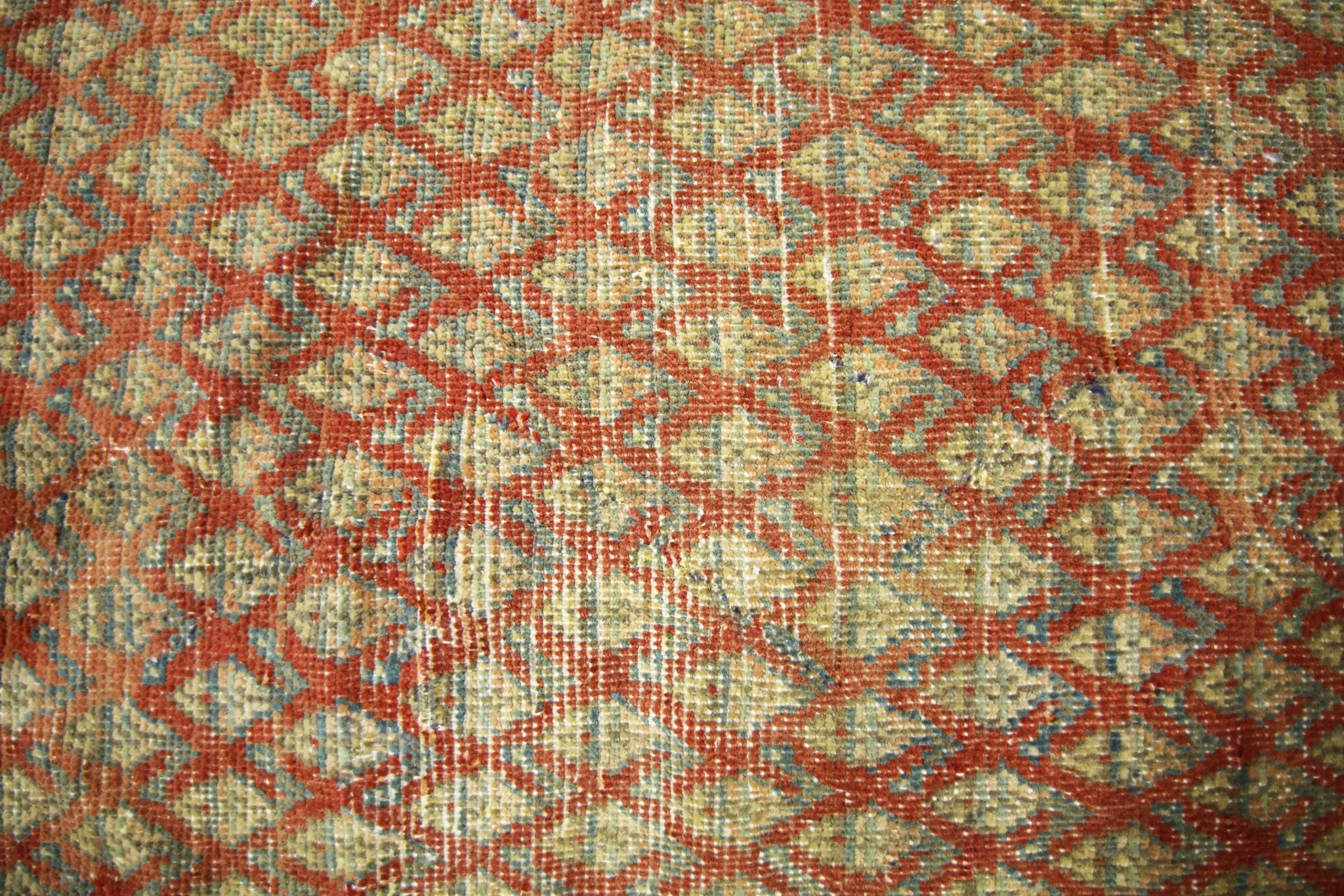 Handmade Vintage Persian Hallway Runner | 302 x 111 cm | 9'11" x 3'8" - Najaf Rugs & Textile