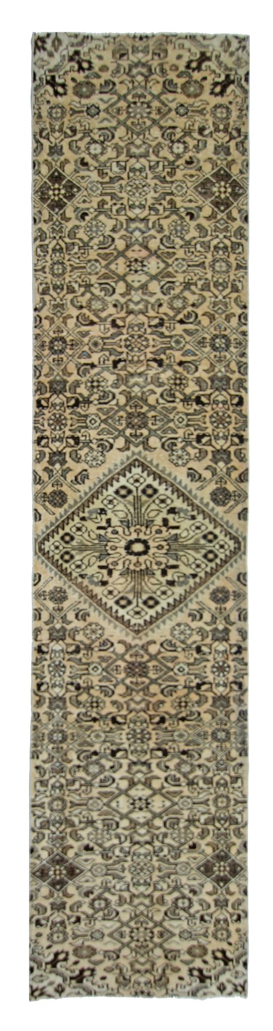 Handmade Vintage Persian Hallway Runner | 305 x 51 cm | 10' x 1'11" - Najaf Rugs & Textile