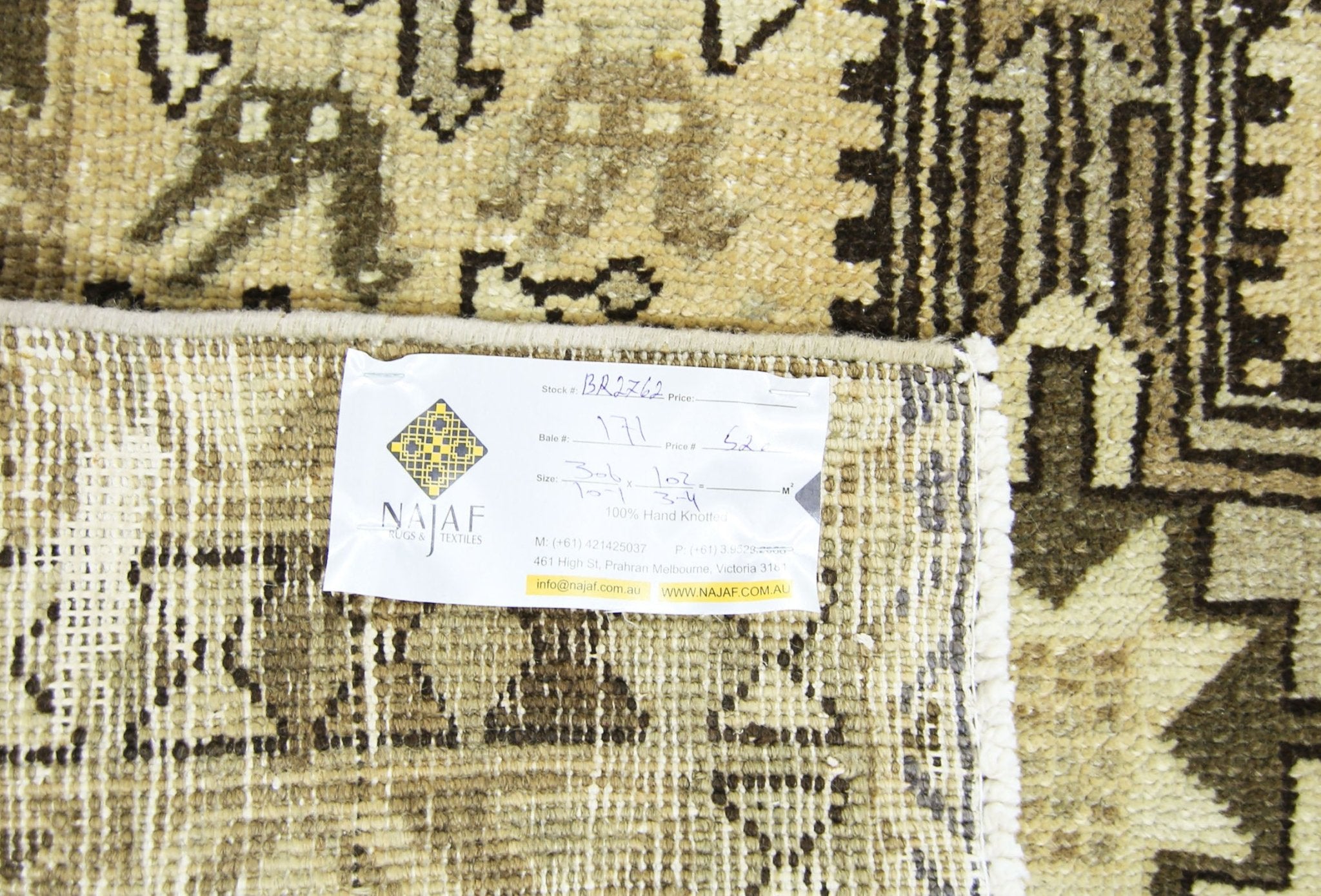 Handmade Vintage Persian Hallway Runner | 306 x 102 cm | 10'1" x 3'4" - Najaf Rugs & Textile