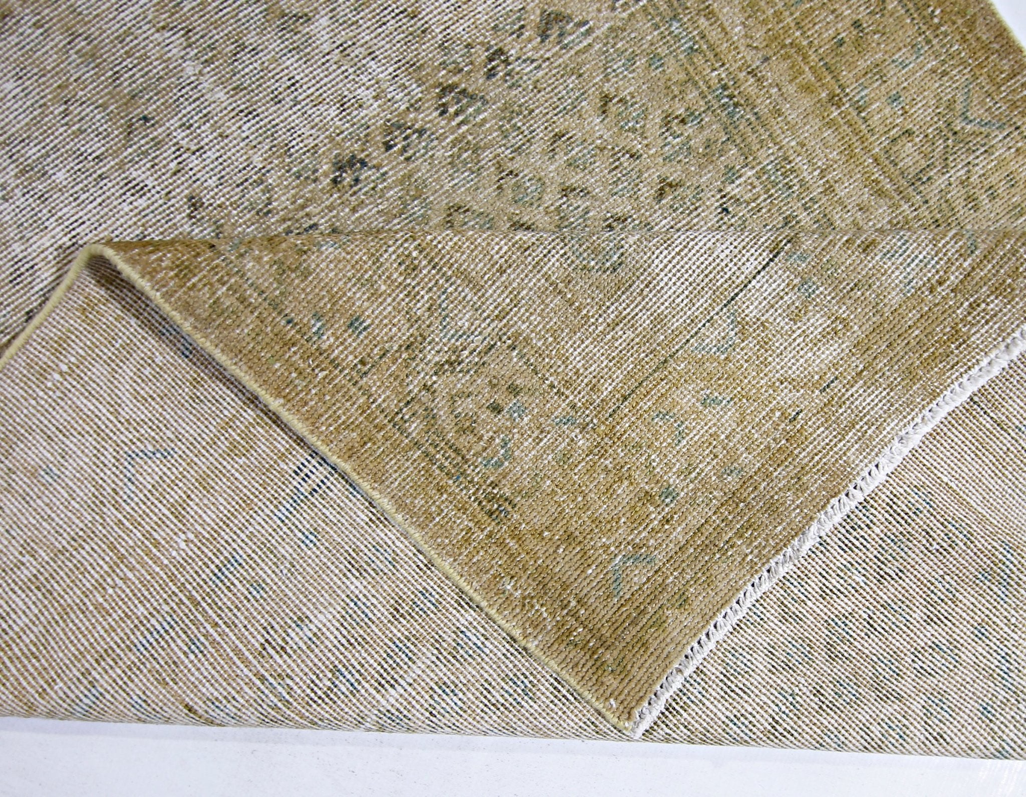 Handmade Vintage Persian Hallway Runner | 306 x 108 cm | 10'1" x 3'6" - Najaf Rugs & Textile