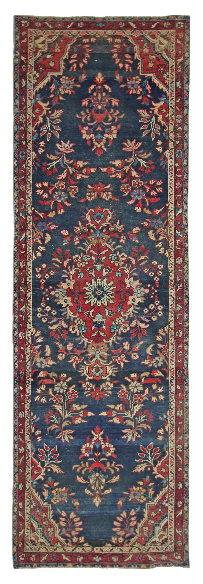 Handmade Vintage Persian Hallway Runner | 306 x 81 cm | 10'1" x 2'8" - Najaf Rugs & Textile
