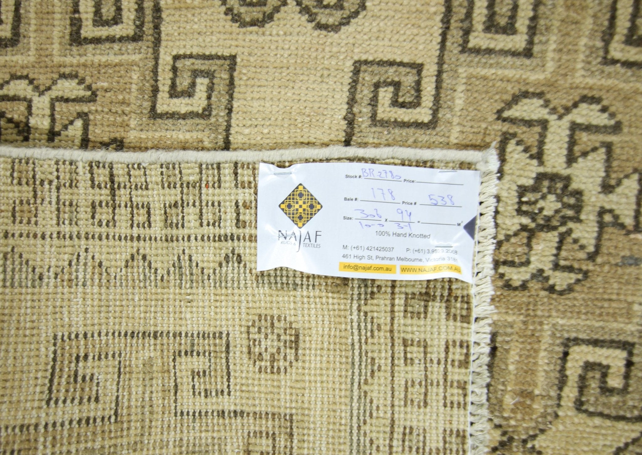 Handmade Vintage Persian Hallway Runner | 306 x 94 cm | 10' x 3'1" - Najaf Rugs & Textile