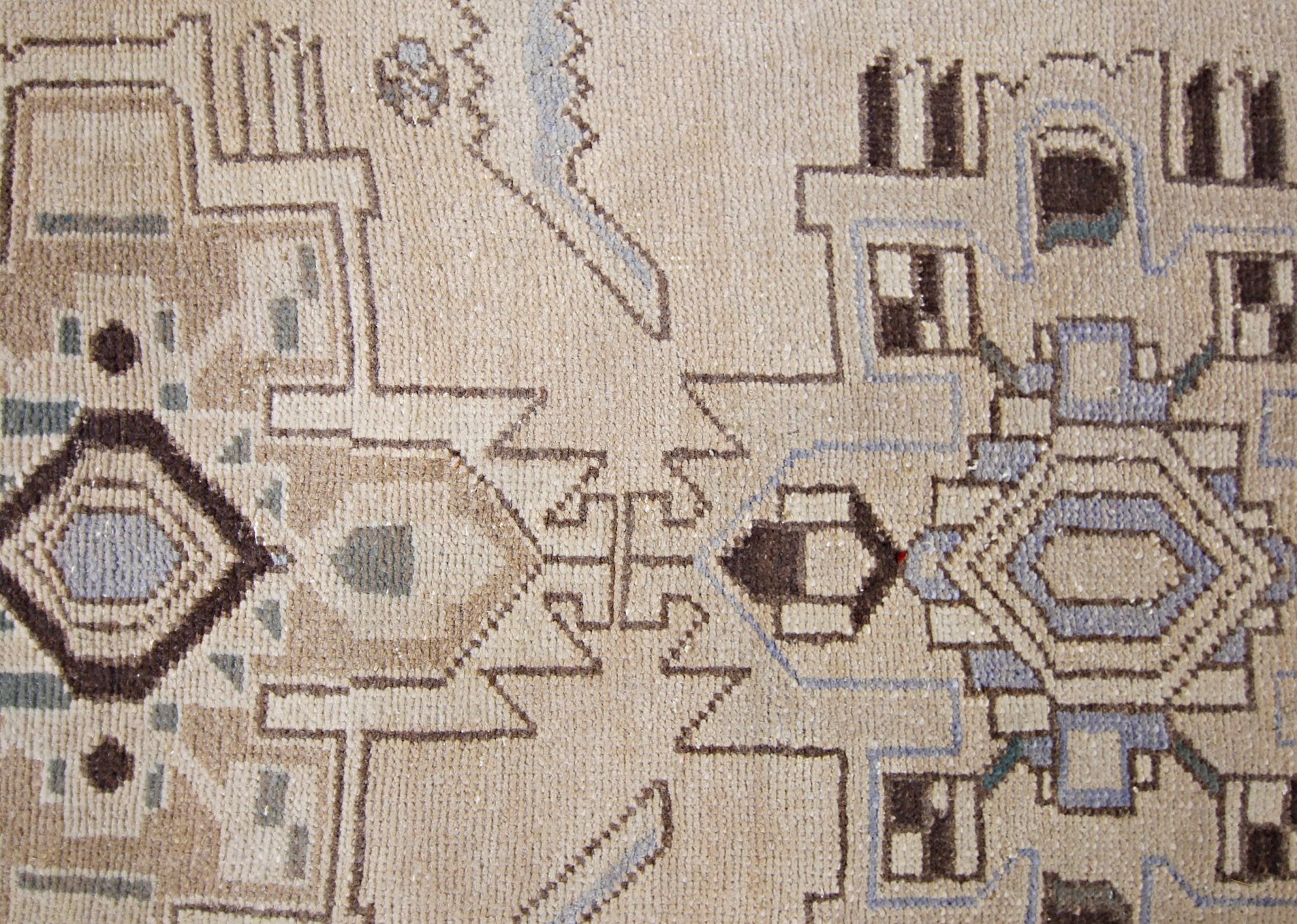 Handmade Vintage Persian Hallway Runner | 308 x 95 cm | 10'1" x 3'1" - Najaf Rugs & Textile