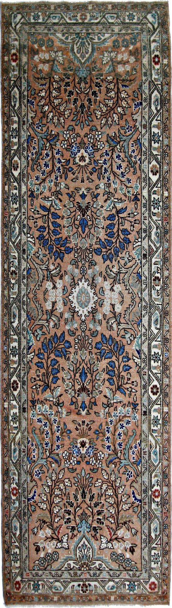 Handmade Vintage Persian Hallway Runner | 309 x 85 cm | 10'2"" x 2'10" - Najaf Rugs & Textile