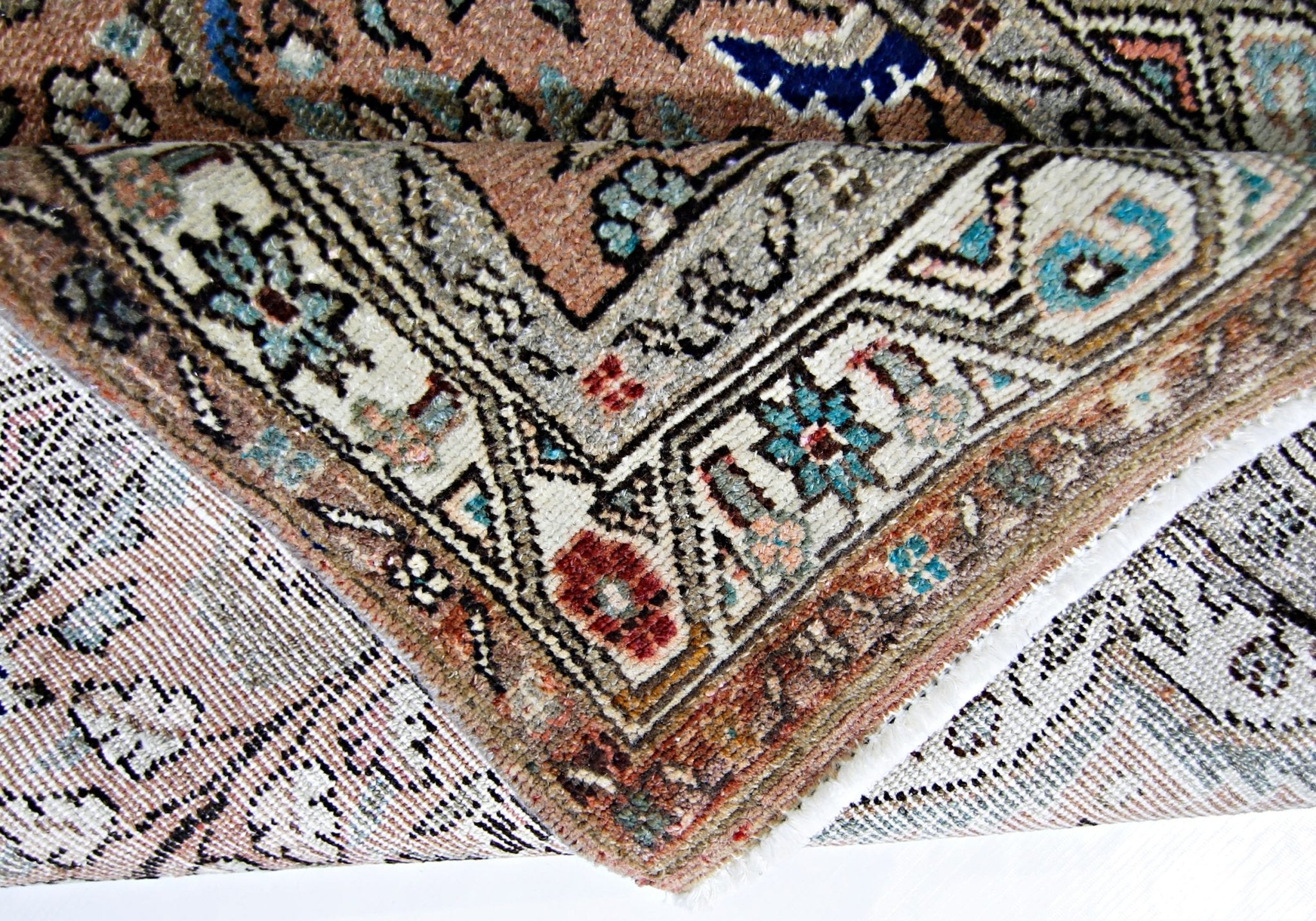 Handmade Vintage Persian Hallway Runner | 309 x 85 cm | 10'2"" x 2'10" - Najaf Rugs & Textile