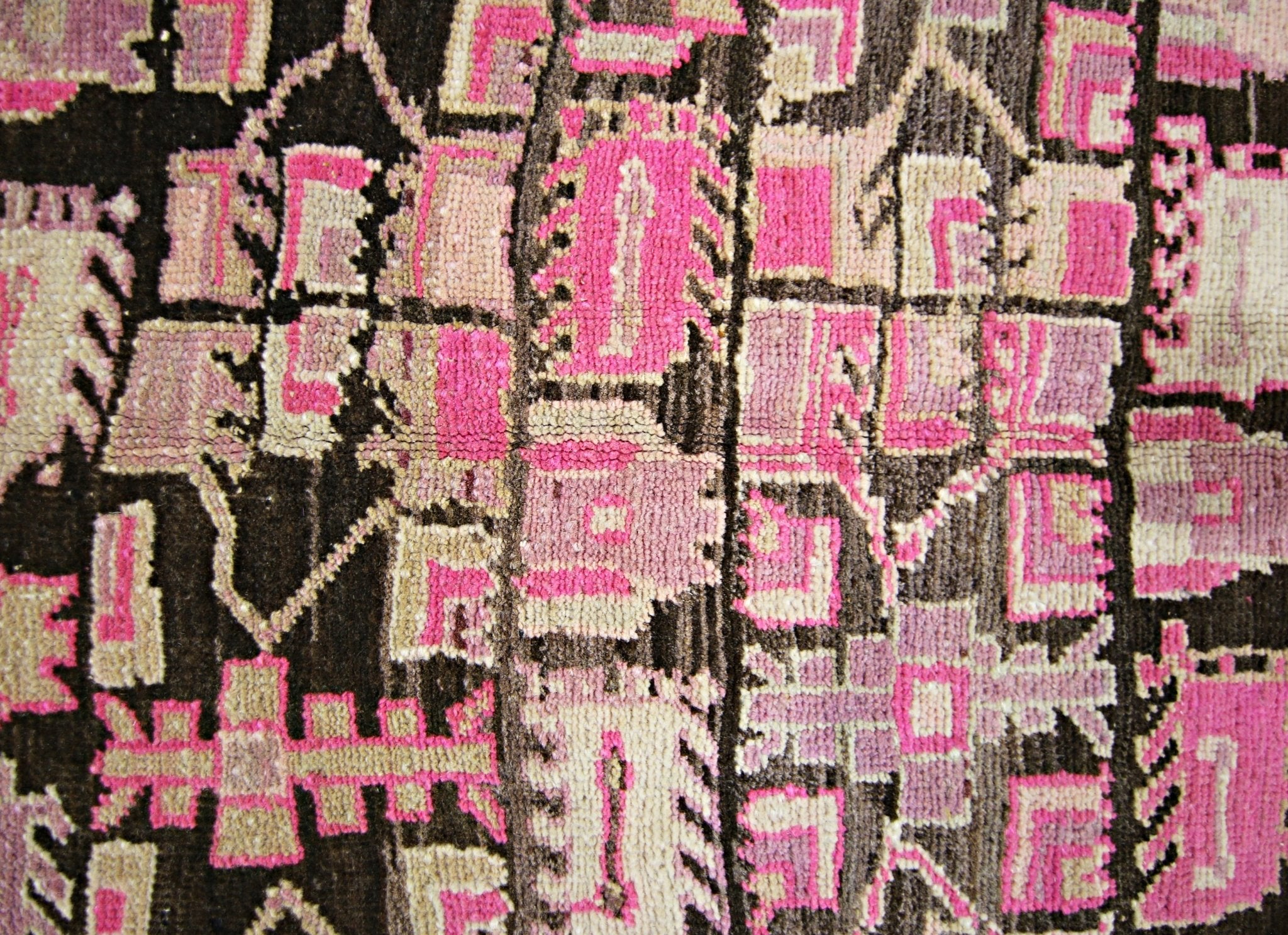 Handmade Vintage Persian Hallway Runner | 314 x 113 cm | 10'4" x 3'8" - Najaf Rugs & Textile