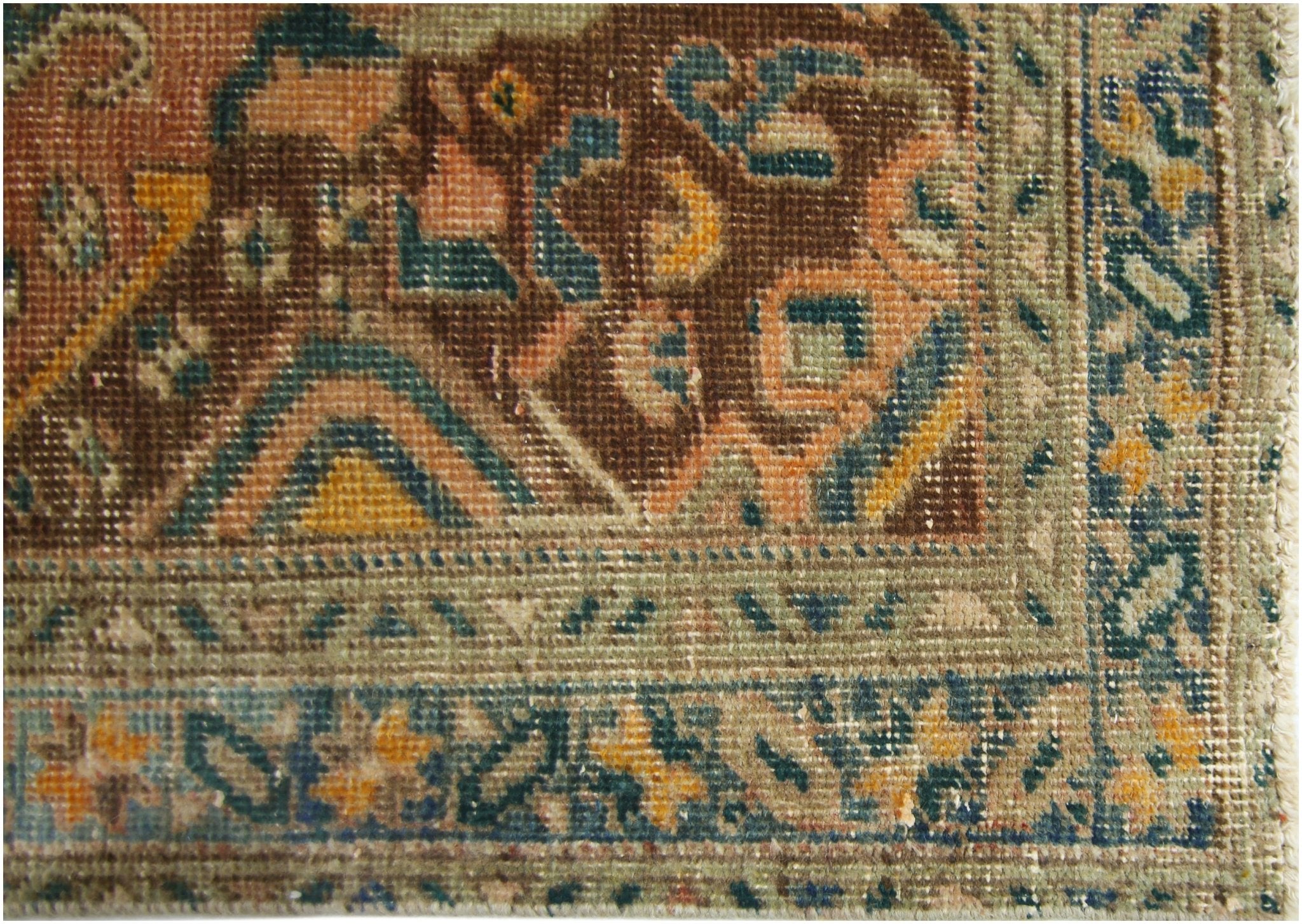 Handmade Vintage Persian Hallway Runner | 315 x 93 cm | 10'4" x 3' - Najaf Rugs & Textile