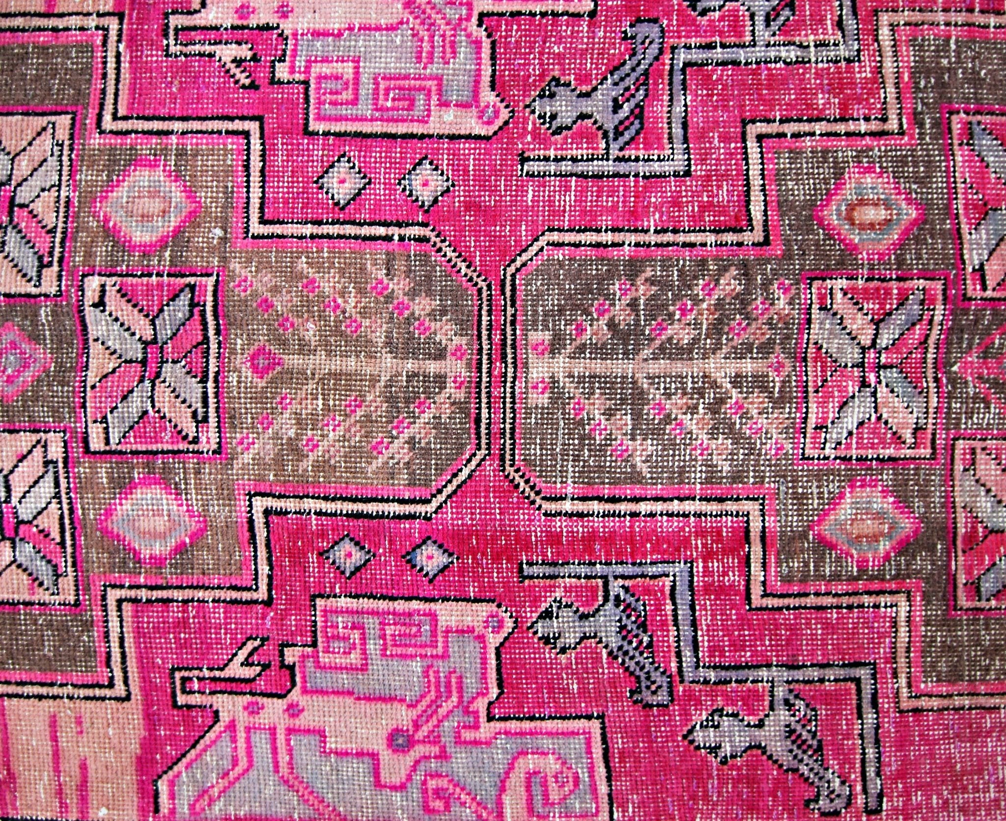 Handmade Vintage Persian Hallway Runner | 317 x 111 cm | 10'5" x 3'8" - Najaf Rugs & Textile