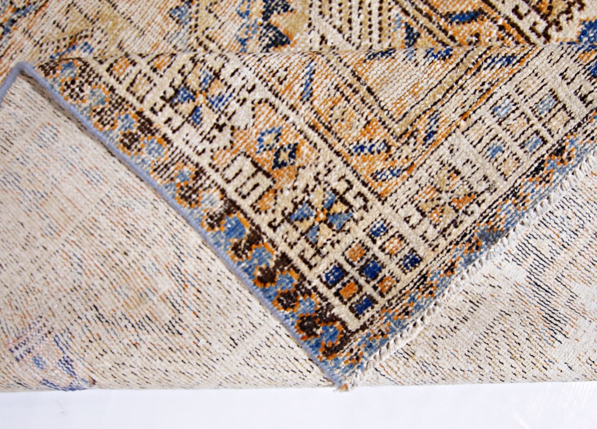 Handmade Vintage Persian Hallway Runner | 317 x 99 cm | 10'5" x 3'3" - Najaf Rugs & Textile