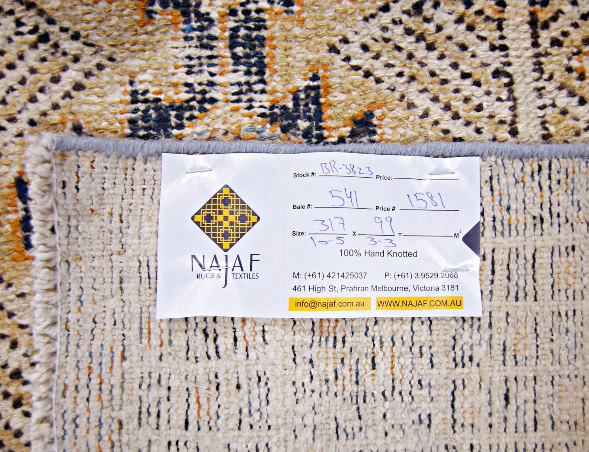 Handmade Vintage Persian Hallway Runner | 317 x 99 cm | 10'5" x 3'3" - Najaf Rugs & Textile