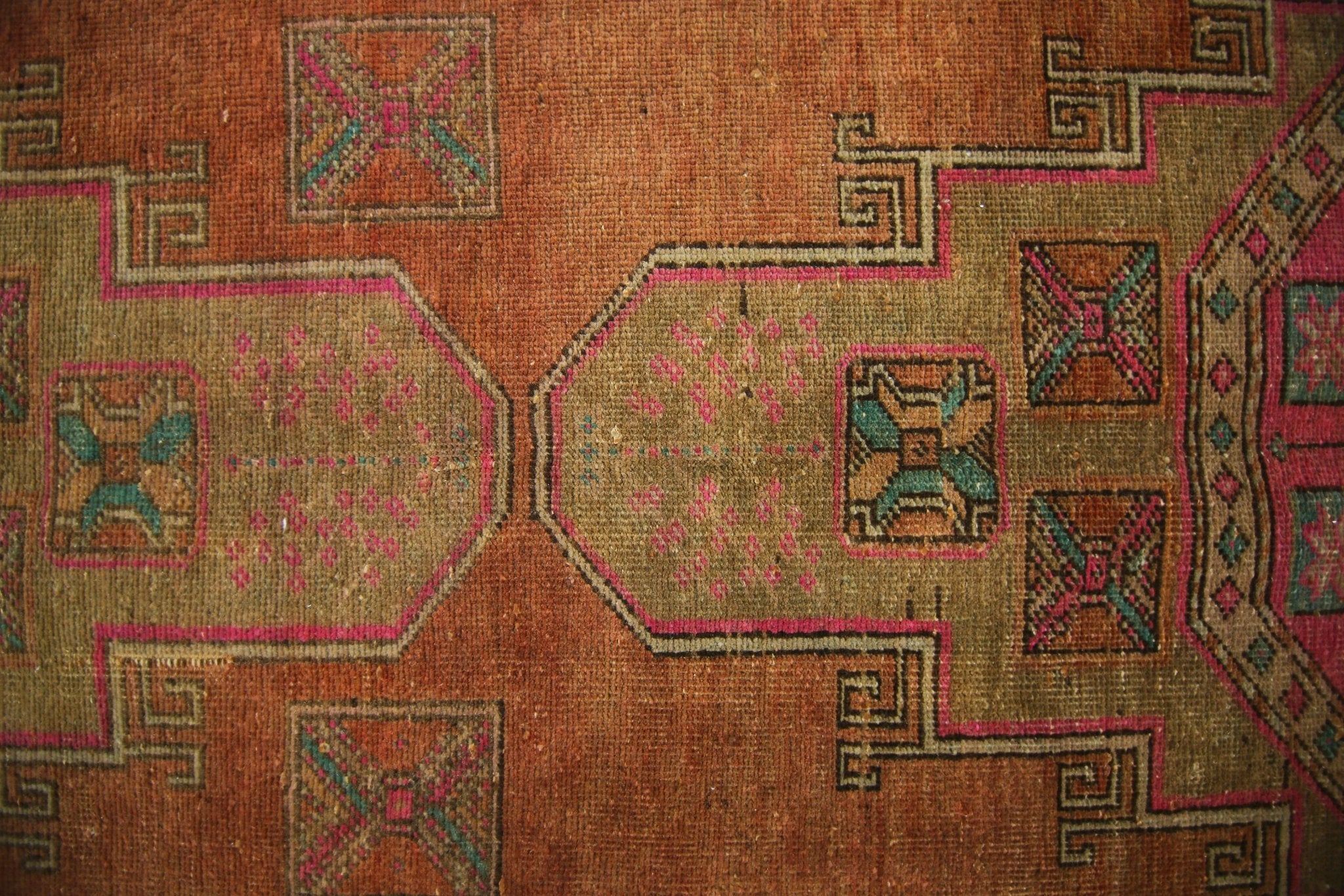 Handmade Vintage Persian Hallway Runner | 321 x 117 cm | 10'6" x 3'10" - Najaf Rugs & Textile