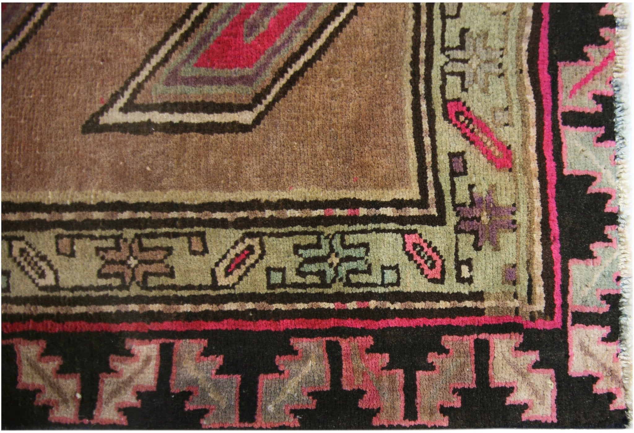 Handmade Vintage Persian Hallway Runner | 324 x 119 cm | 10'7" x 3'11" - Najaf Rugs & Textile