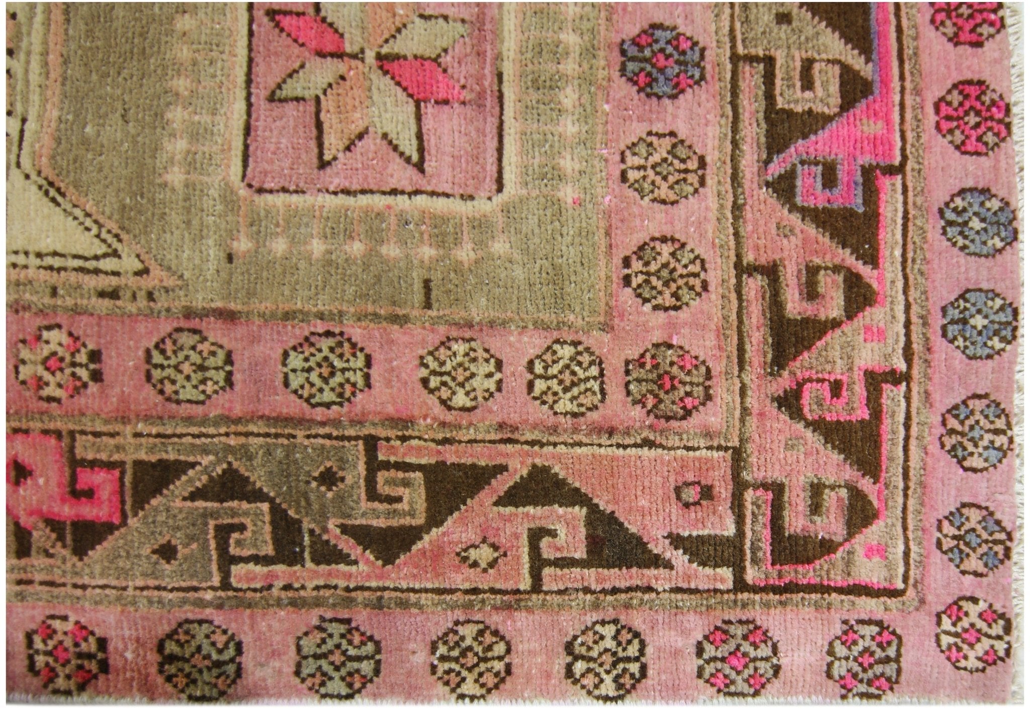 Handmade Vintage Persian Hallway Runner | 324 x 129 cm | 10'8" x 4'3" - Najaf Rugs & Textile