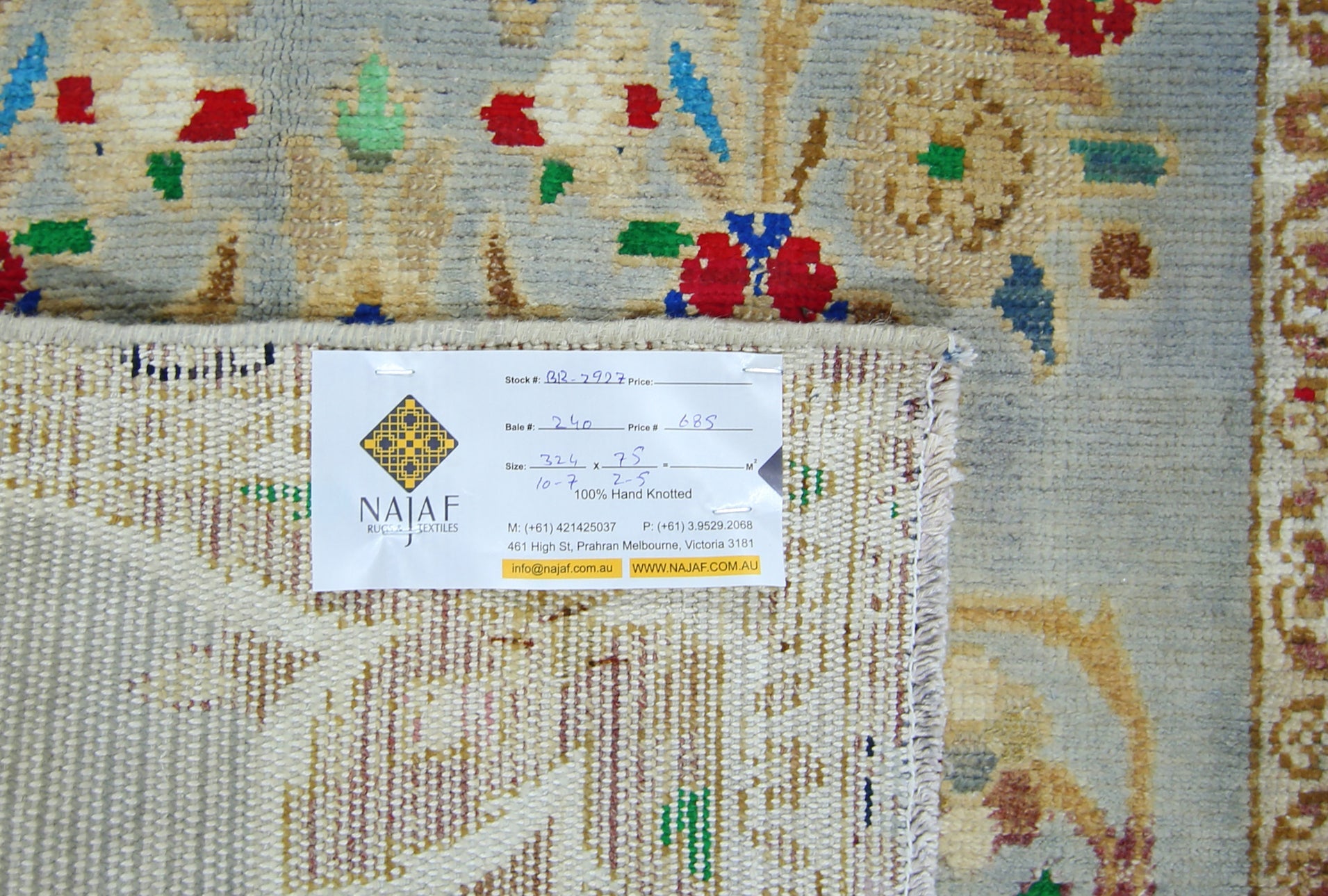 Handmade Vintage Persian Hallway Runner | 324 x 75 cm | 10'7" x 2'5" - Najaf Rugs & Textile