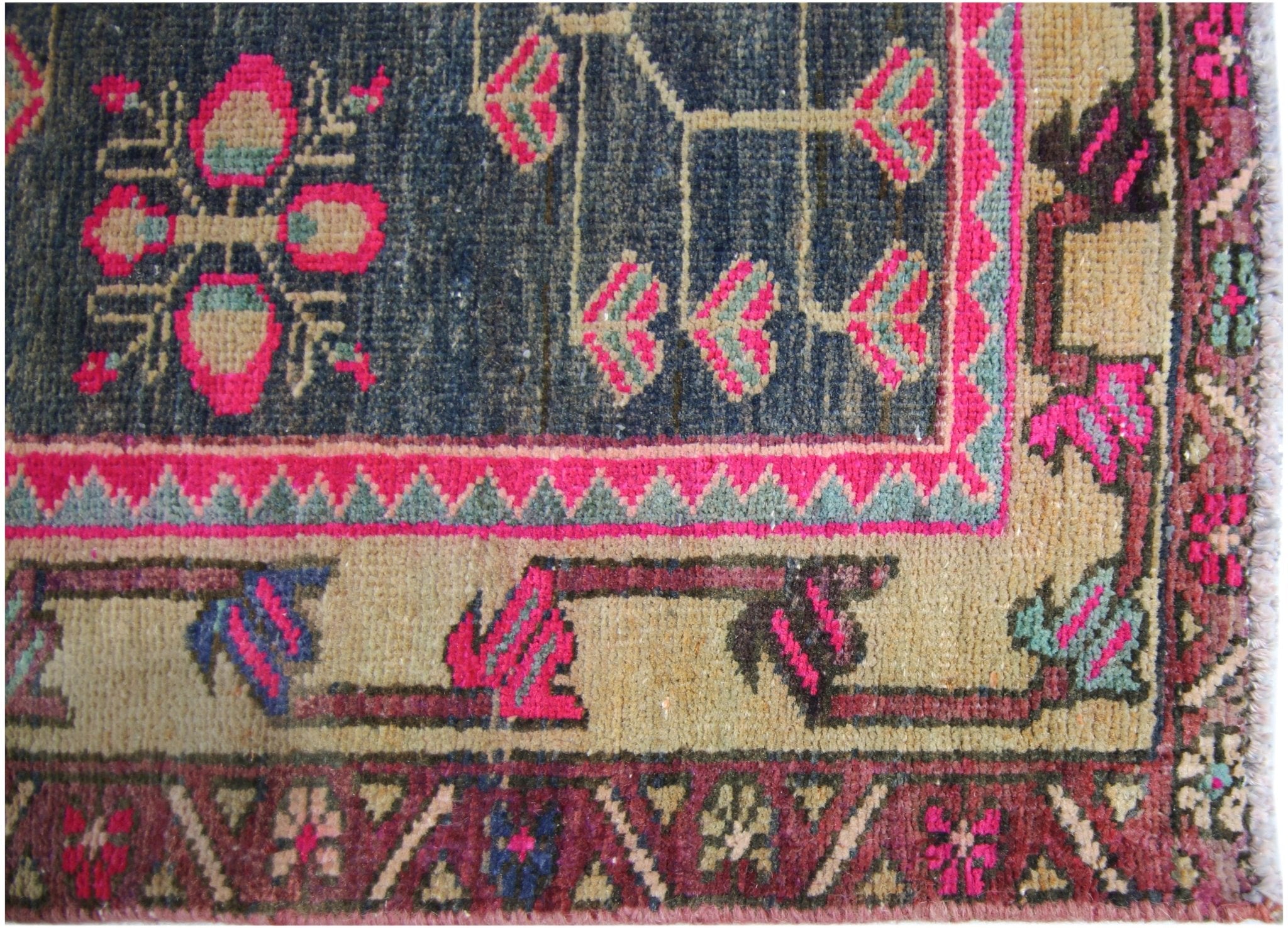 Handmade Vintage Persian Hallway Runner | 325 x 114 cm | 10'8" x 3'9" - Najaf Rugs & Textile