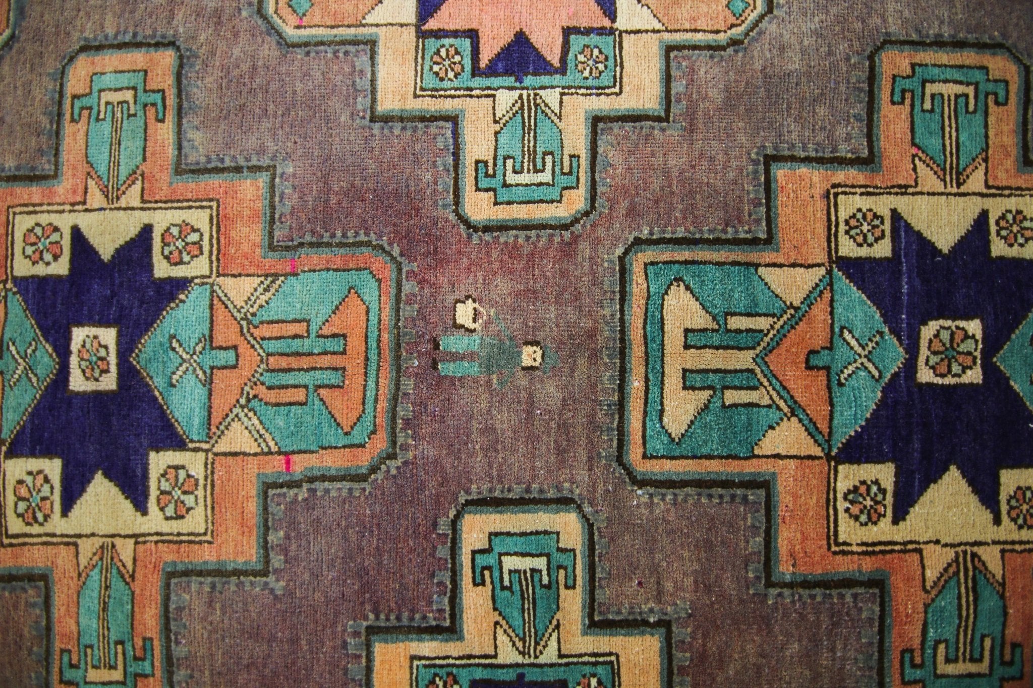 Handmade Vintage Persian Hallway Runner | 328 x 119 cm | 10'9" x 3'11" - Najaf Rugs & Textile