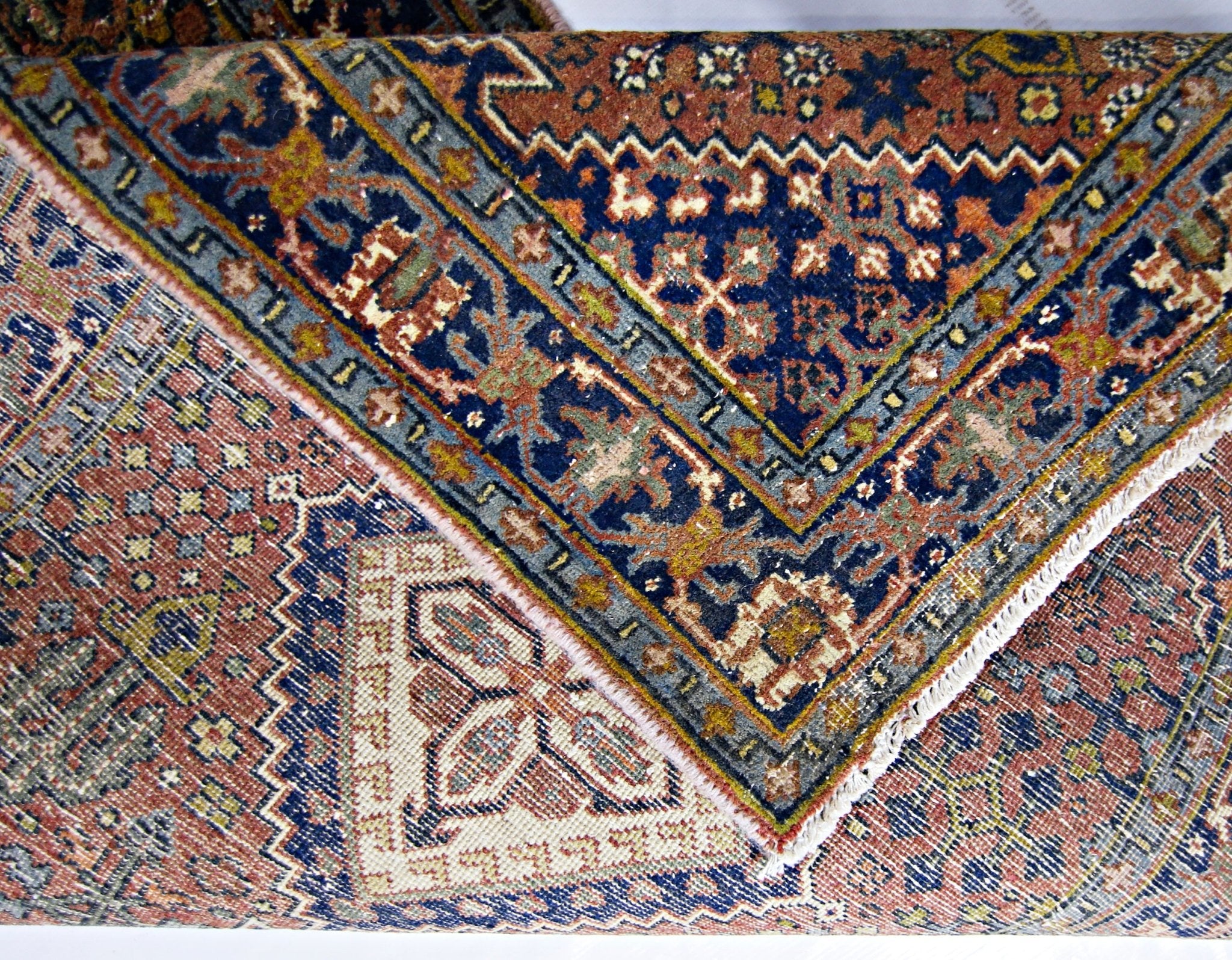 Handmade Vintage Persian Hallway Runner | 335 x 70 cm | 11' x 2'4" - Najaf Rugs & Textile