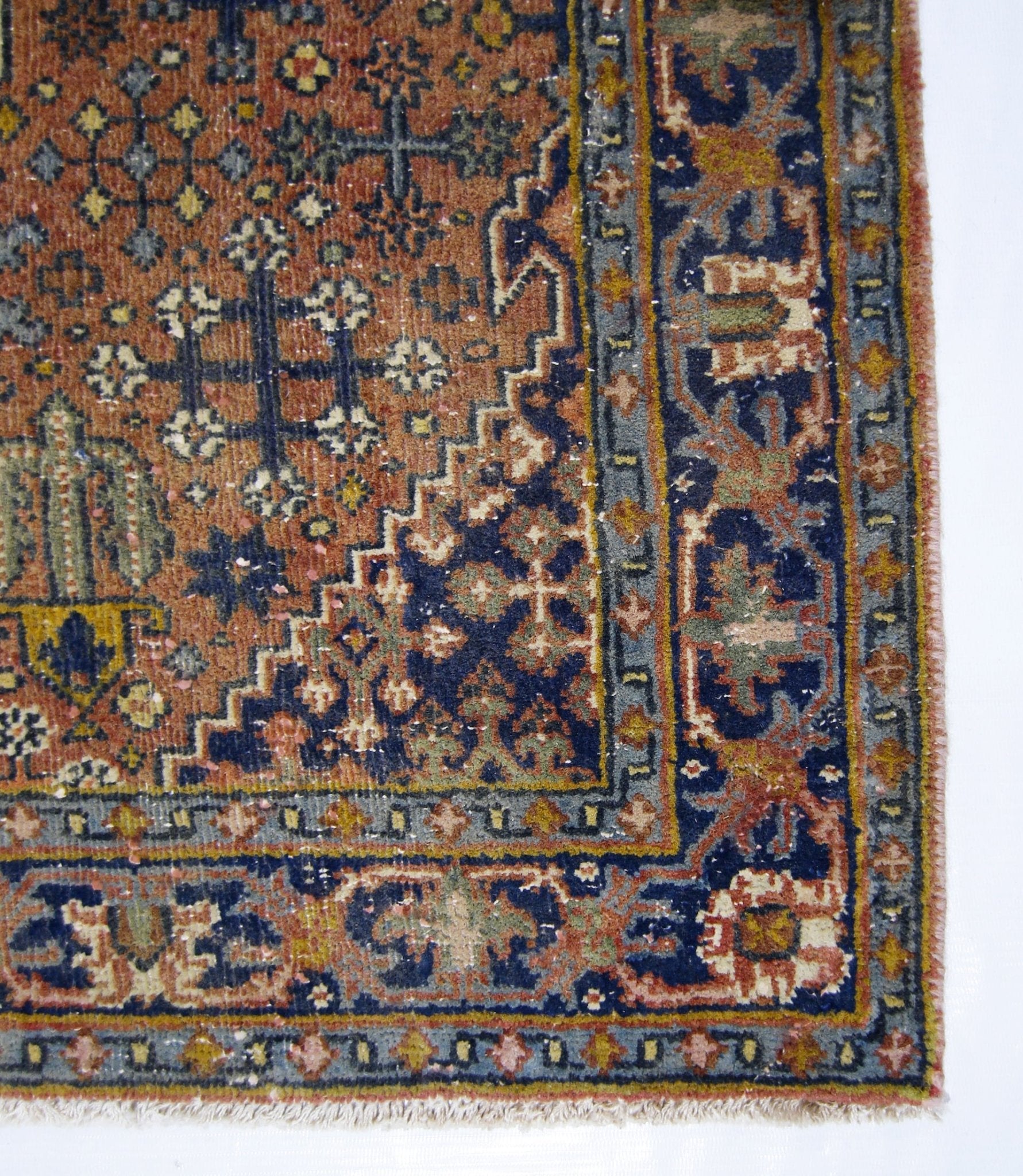 Handmade Vintage Persian Hallway Runner | 335 x 70 cm | 11' x 2'4" - Najaf Rugs & Textile