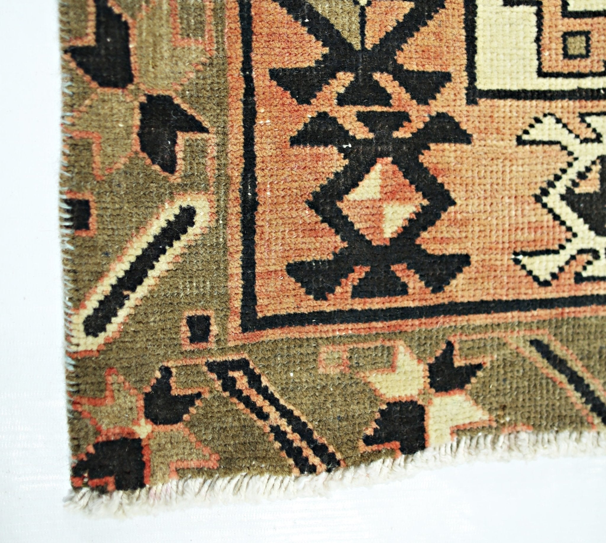 Handmade Vintage Persian Hallway Runner | 336 x 138 cm | 11' x 4'6" - Najaf Rugs & Textile