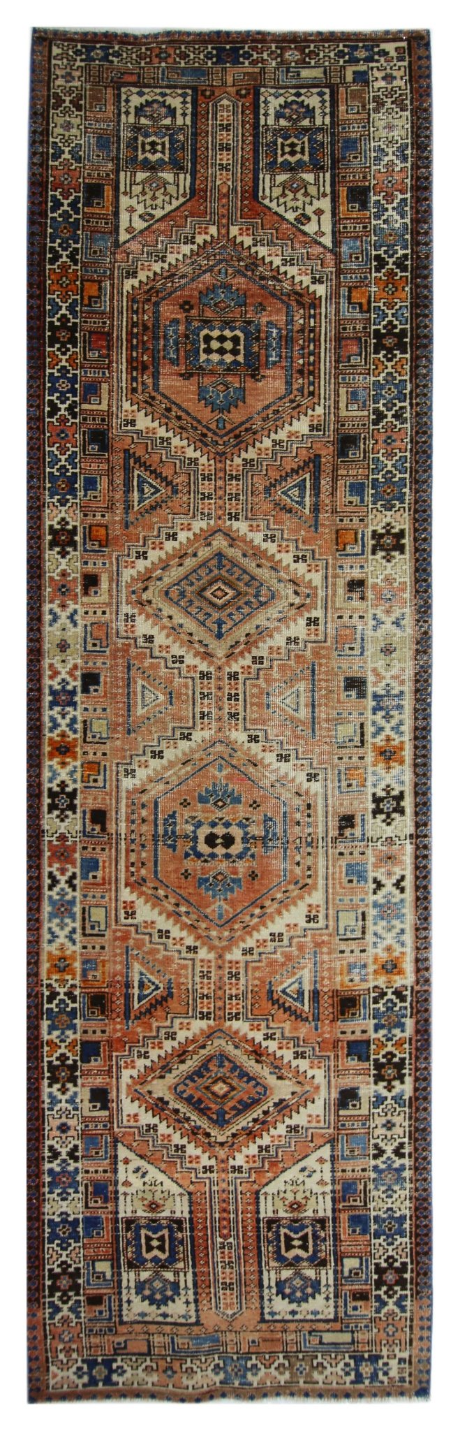 Handmade Vintage Persian Hallway Runner | 336 x 96 cm | 11' x 3'1" - Najaf Rugs & Textile