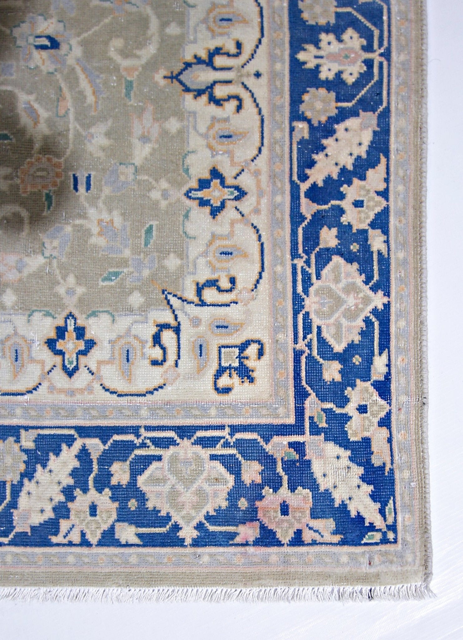 Handmade Vintage Persian Hallway Runner | 346 x 74 cm | 11'4" x 2'5" - Najaf Rugs & Textile