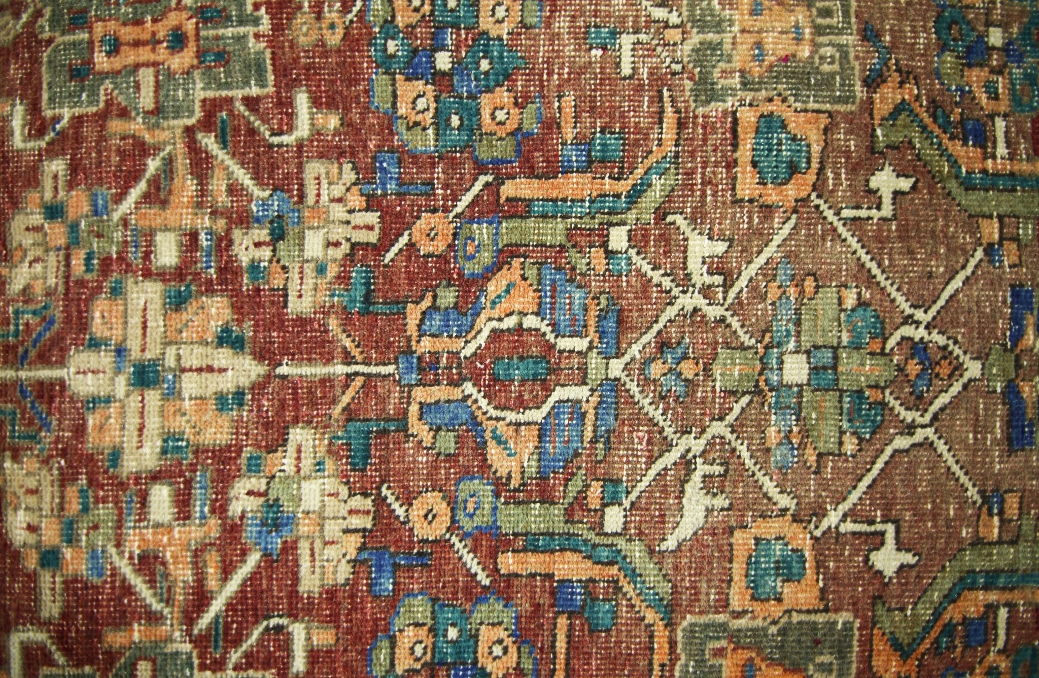 Handmade Vintage Persian Hallway Runner | 367 x 111 cm | 12' x 3'2" - Najaf Rugs & Textile