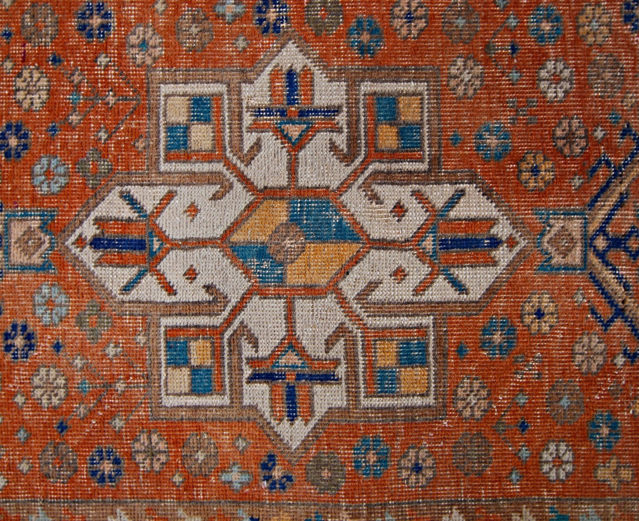 Handmade Vintage Persian Hallway Runner | 370 x 92 cm | 12'2" x 3' - Najaf Rugs & Textile