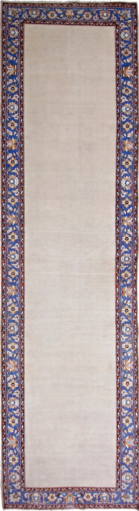 Handmade Vintage Persian Hallway Runner | 377 x 99 cm | 12'5" x 3'3" - Najaf Rugs & Textile