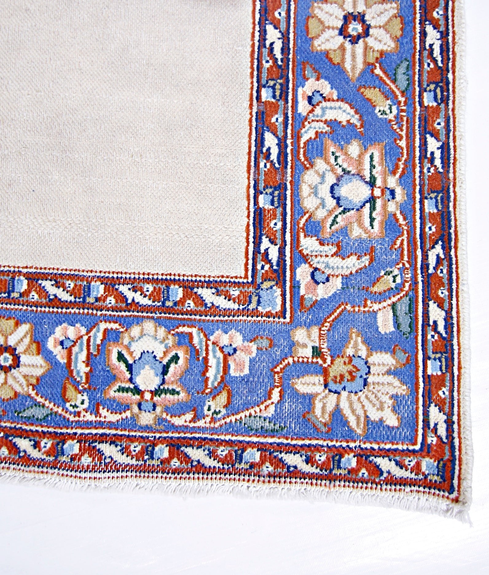 Handmade Vintage Persian Hallway Runner | 377 x 99 cm | 12'5" x 3'3" - Najaf Rugs & Textile