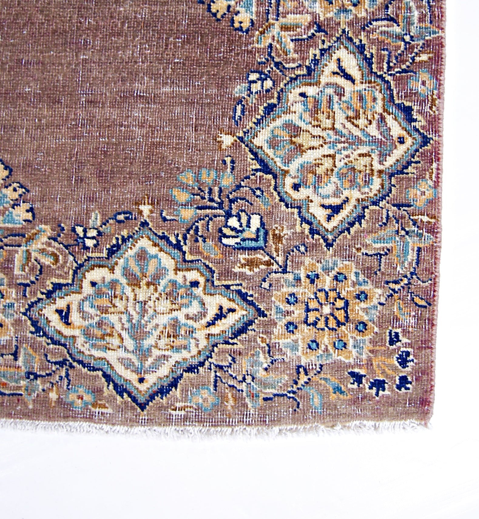 Handmade Vintage Persian Hallway Runner | 380 x 90 cm | 12'6" x 2'11" - Najaf Rugs & Textile