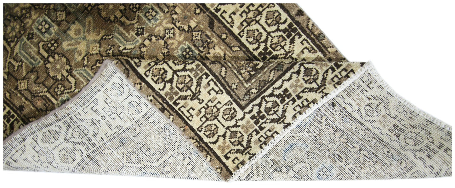 Handmade Vintage Persian Hallway Runner | 415 x 79 cm | 13'7" x 2'7" - Najaf Rugs & Textile