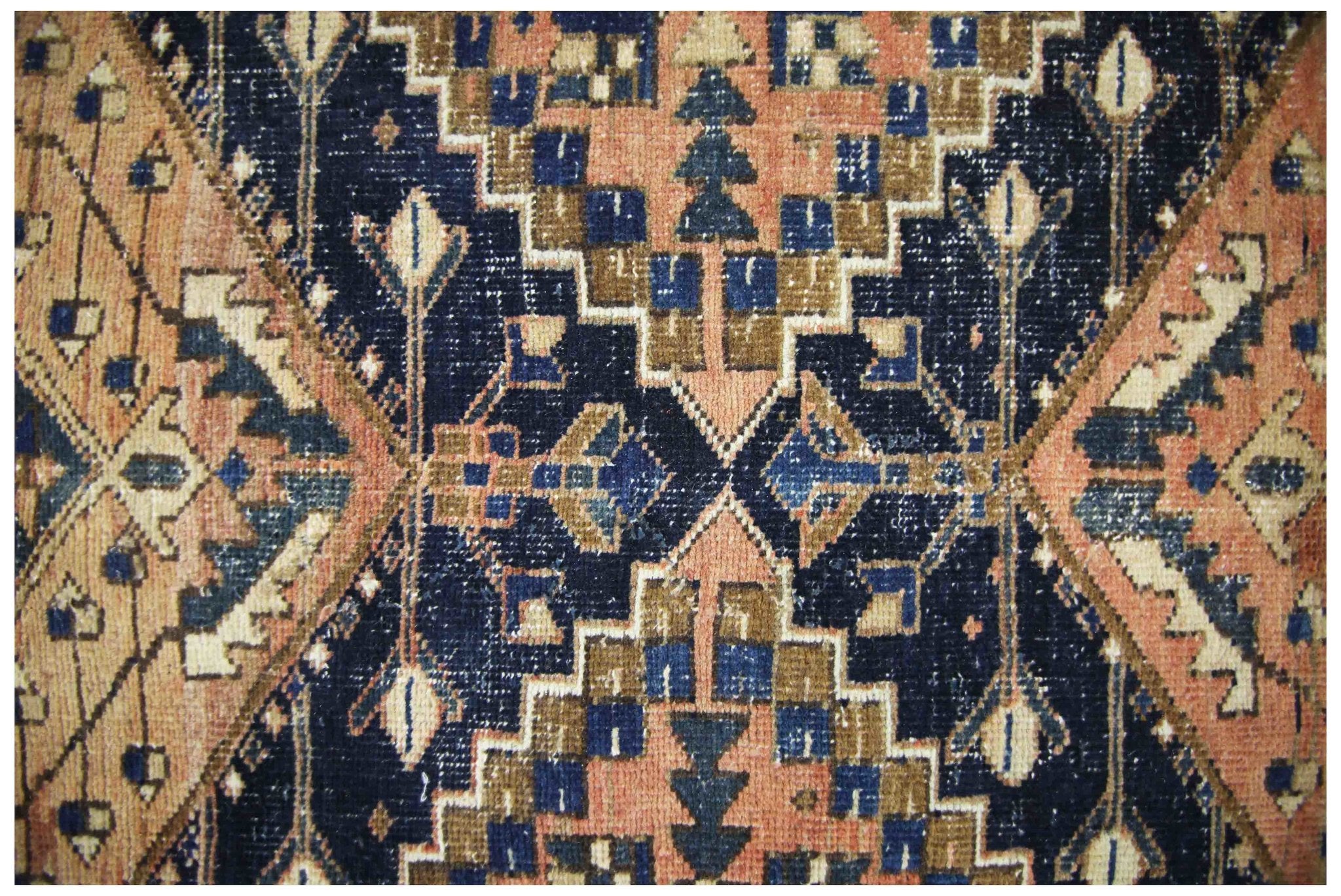 Handmade Vintage Persian Hallway Runner | 439 x 81 cm | 14'5" x 2'8" - Najaf Rugs & Textile