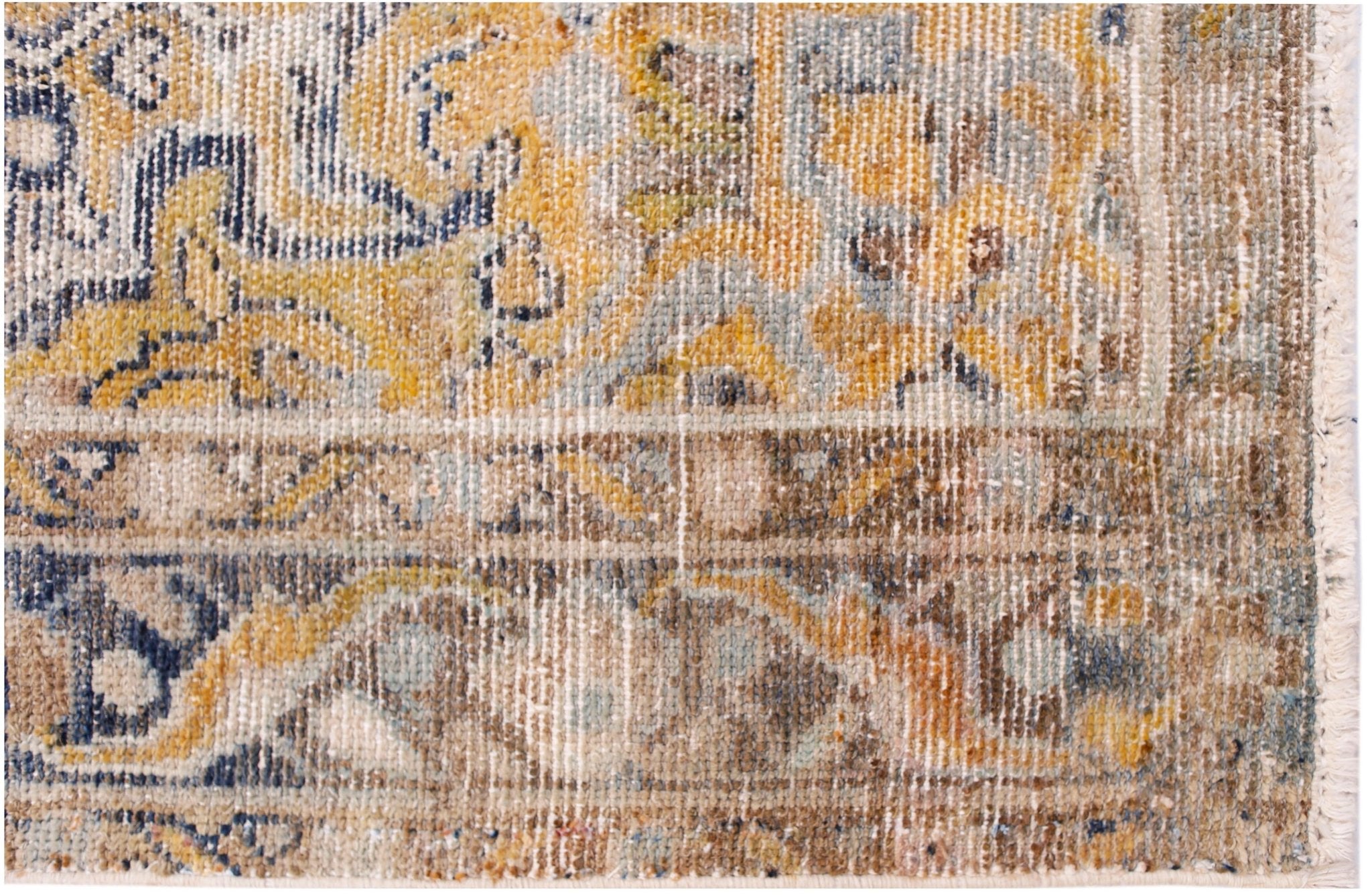 Handmade Vintage Persian Hallway Runner | 462 x 109 cm | 15'2" x 3'7" - Najaf Rugs & Textile